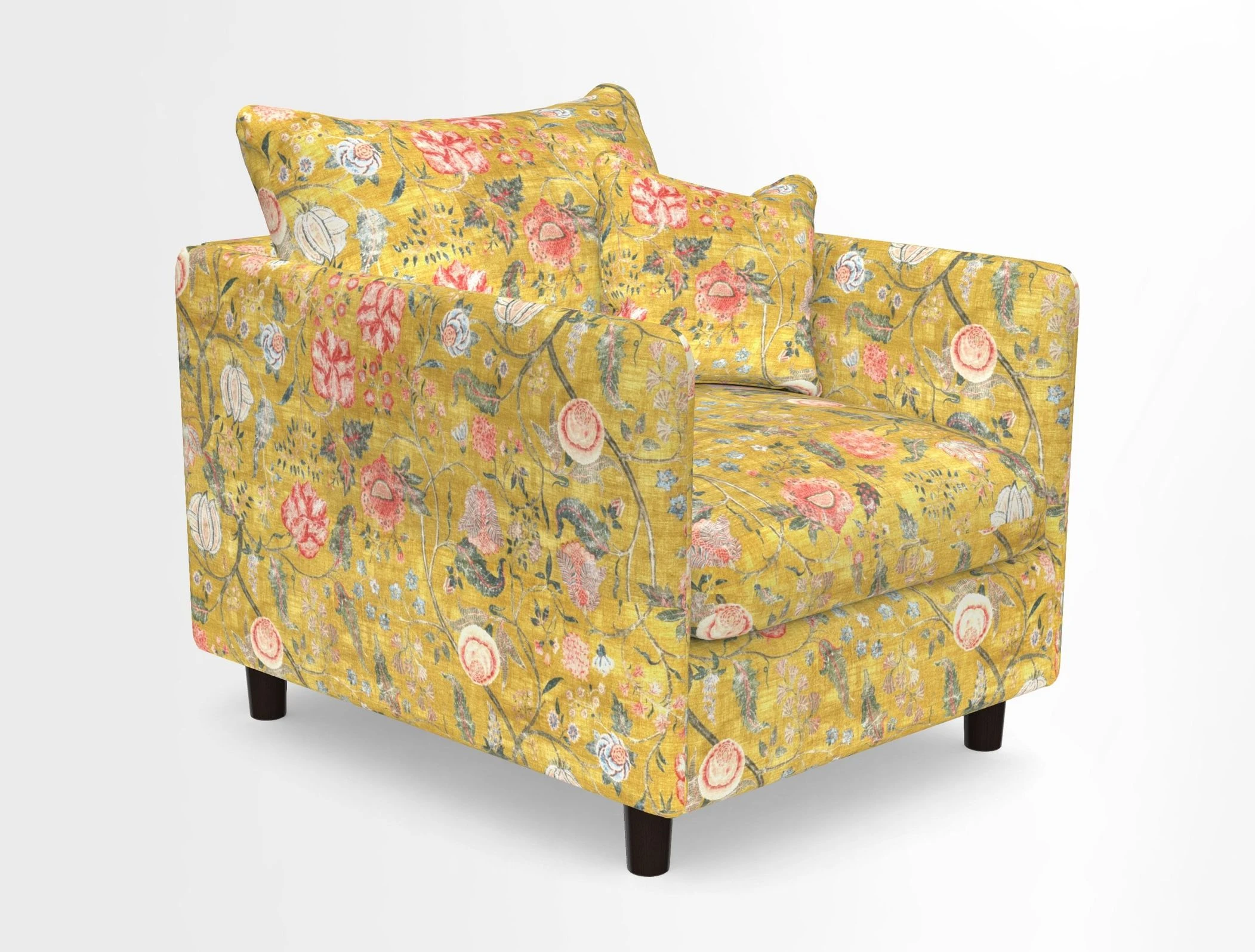Madehurst Chair in Two Tone Plain Biscuit. Loose cover option available