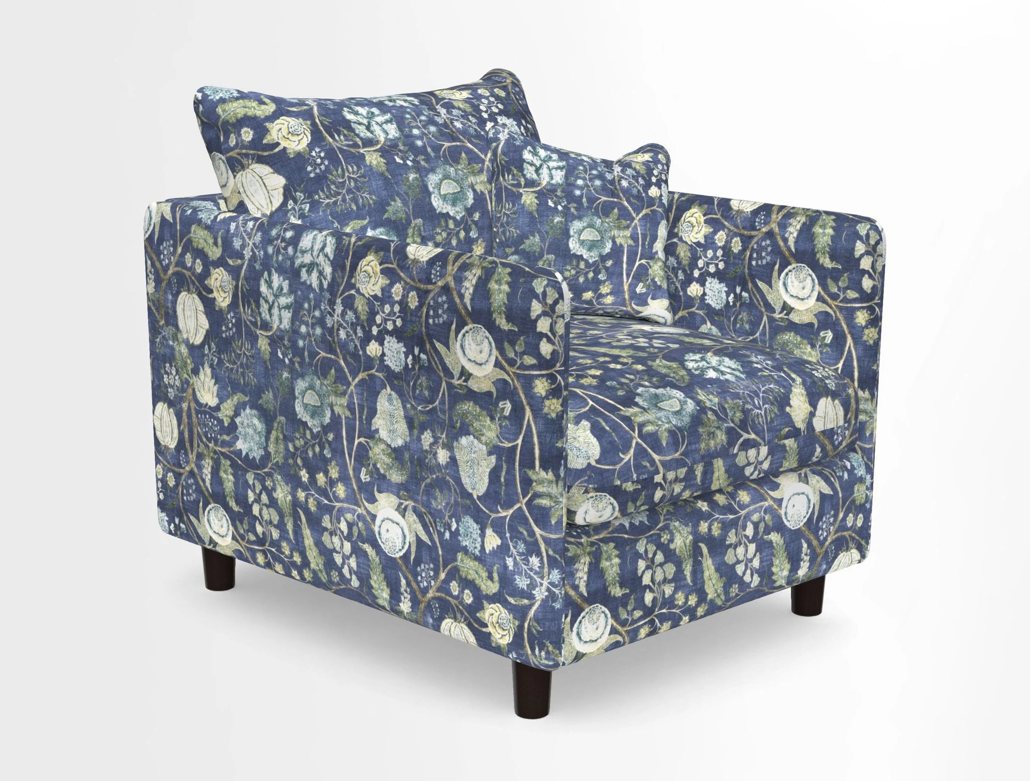 Madehurst Chair in Two Tone Plain Biscuit. Loose cover option available