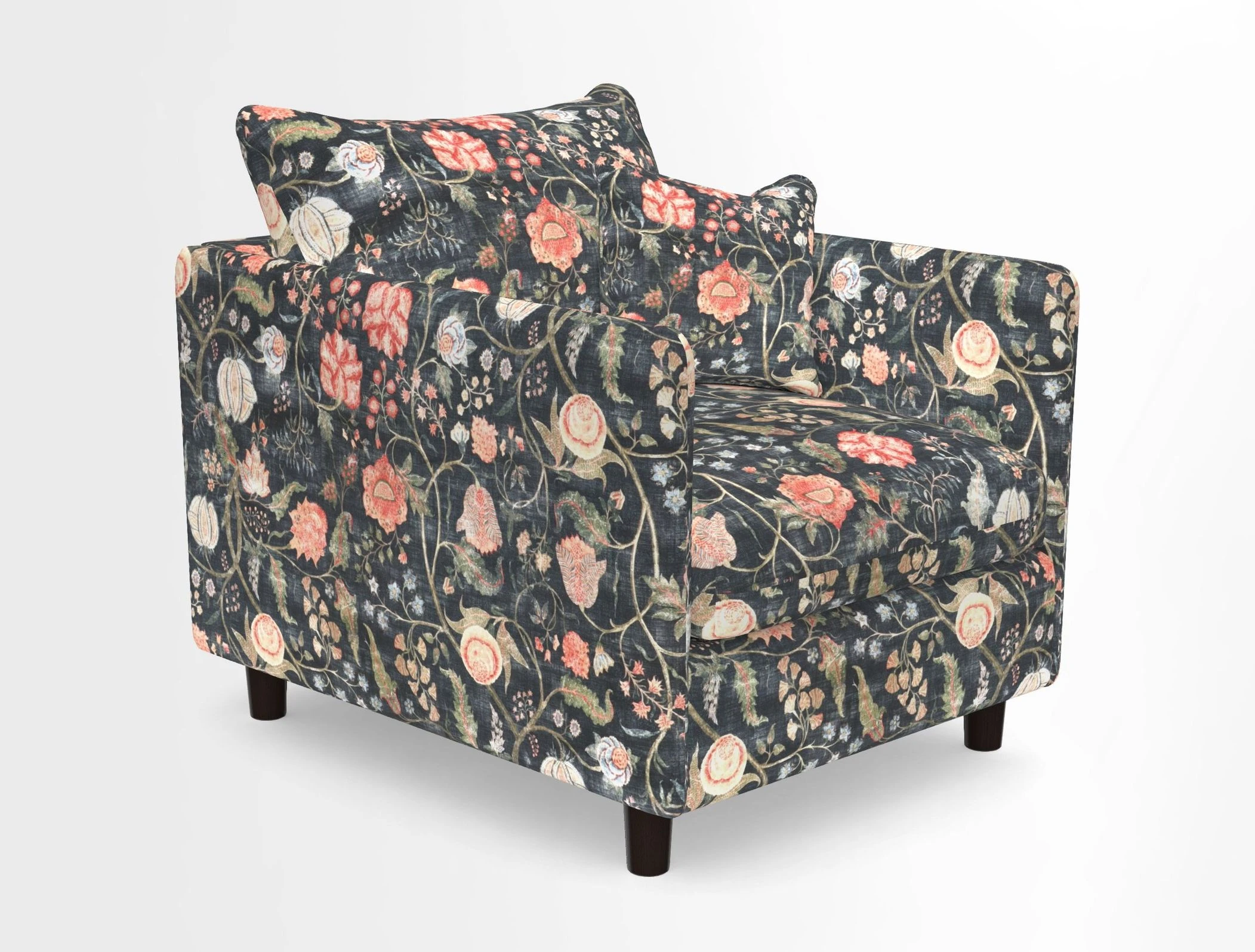 Madehurst Chair in Two Tone Plain Biscuit. Loose cover option available