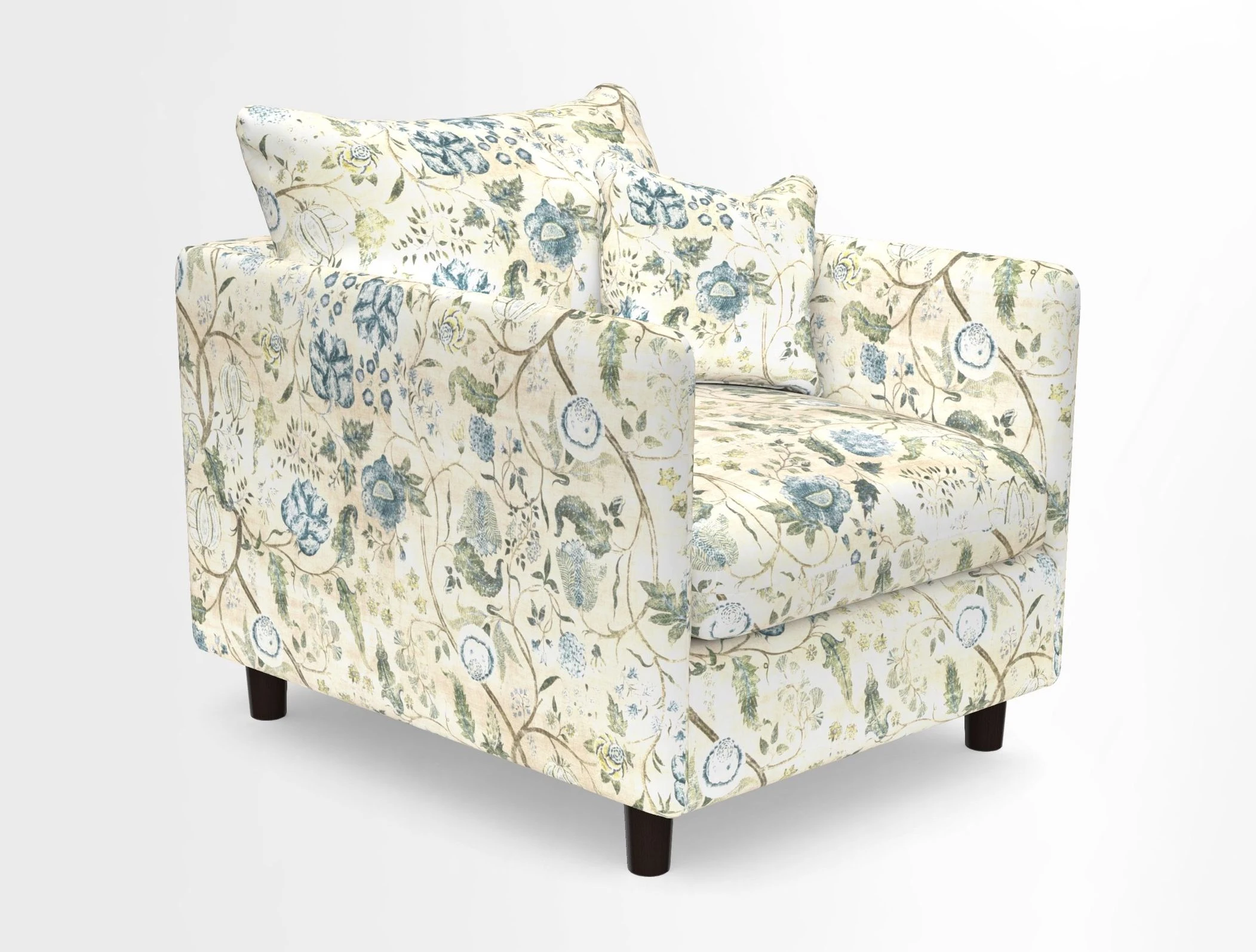 Madehurst Chair in Two Tone Plain Biscuit. Loose cover option available