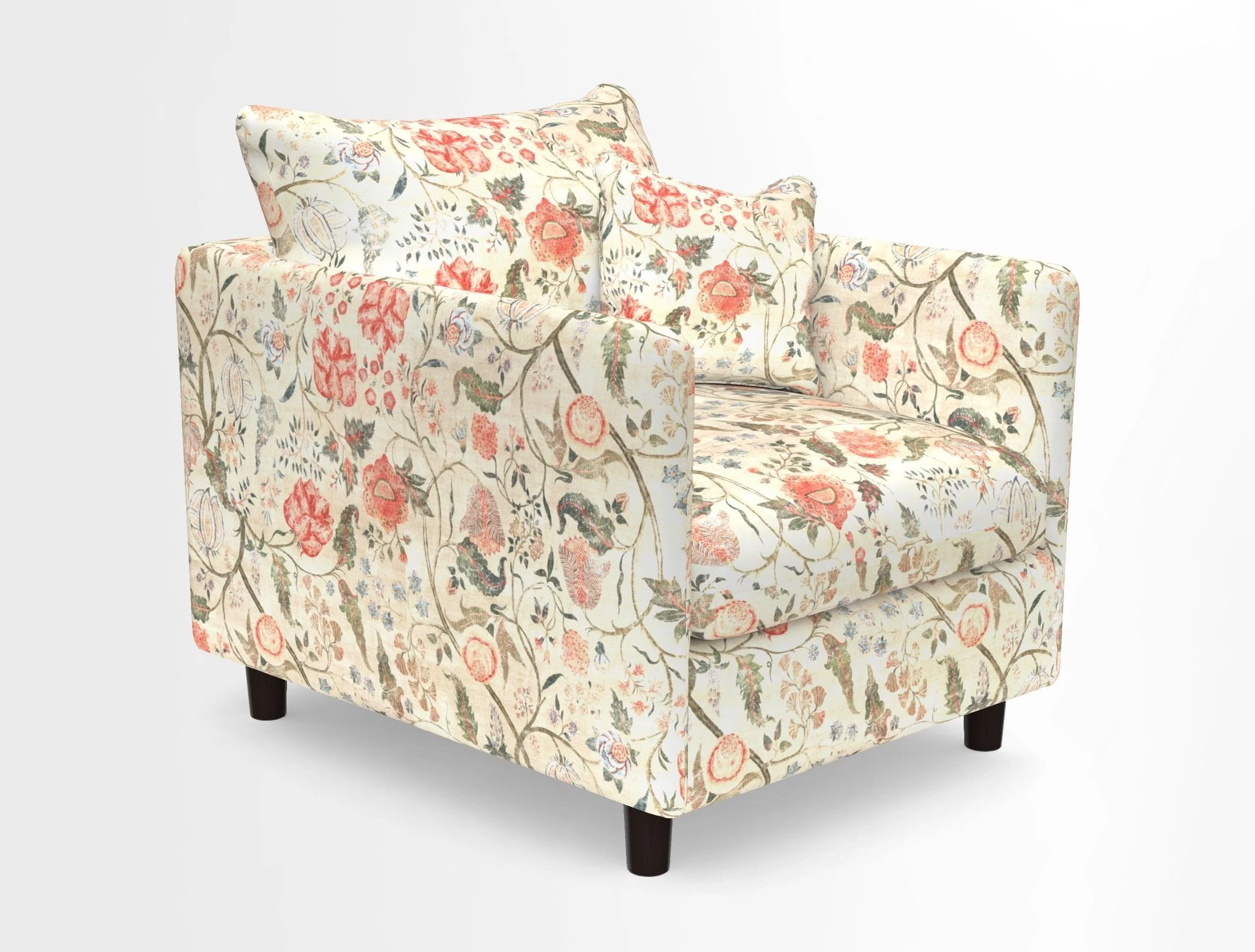 Madehurst Chair in Two Tone Plain Biscuit. Loose cover option available