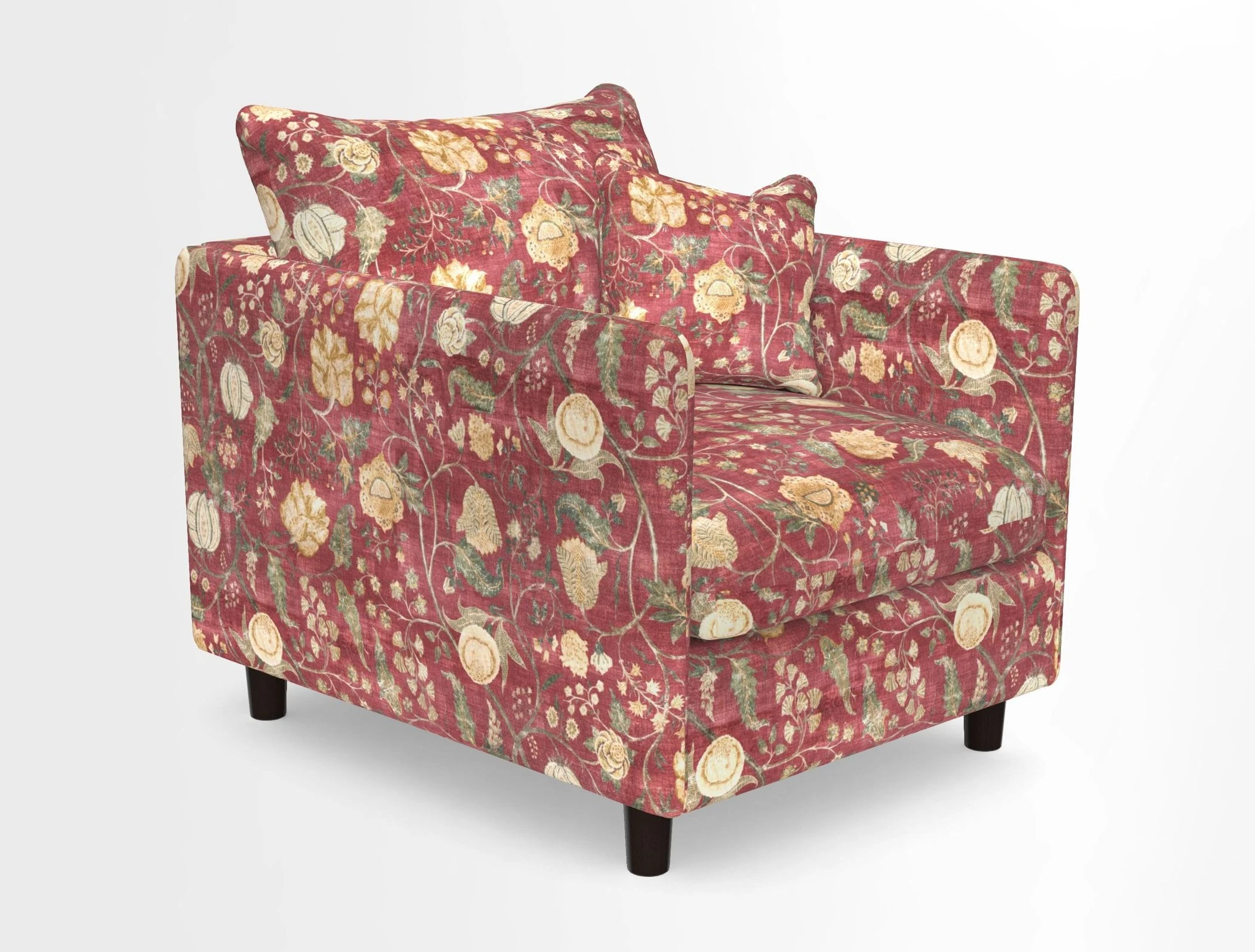 Madehurst Chair in Two Tone Plain Biscuit. Loose cover option available