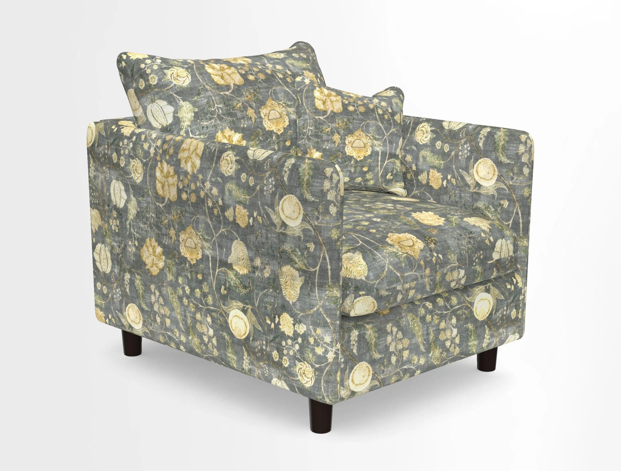 Madehurst Chair in Two Tone Plain Biscuit. Loose cover option available