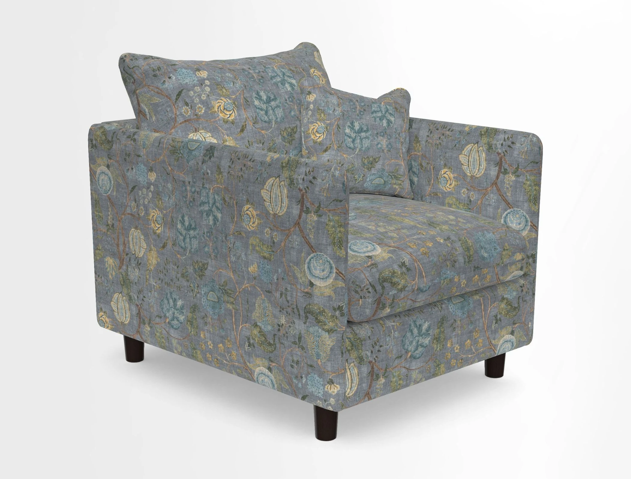 Madehurst Chair in Two Tone Plain Biscuit. Loose cover option available