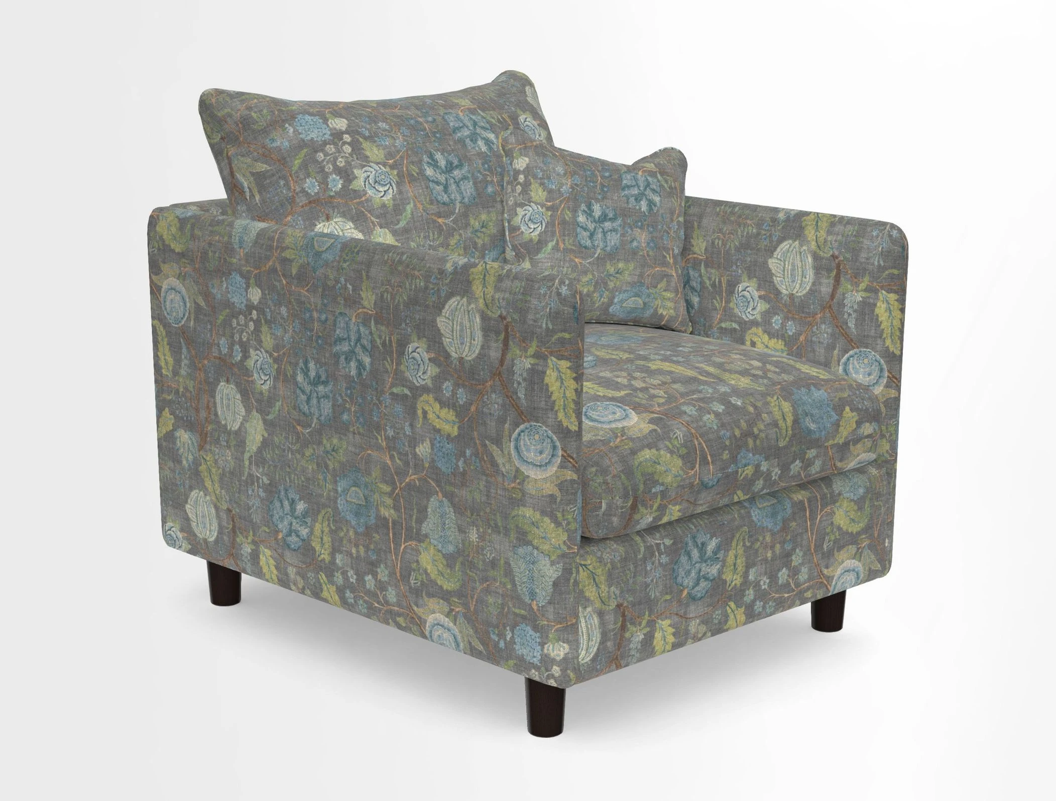 Madehurst Chair in Two Tone Plain Biscuit. Loose cover option available