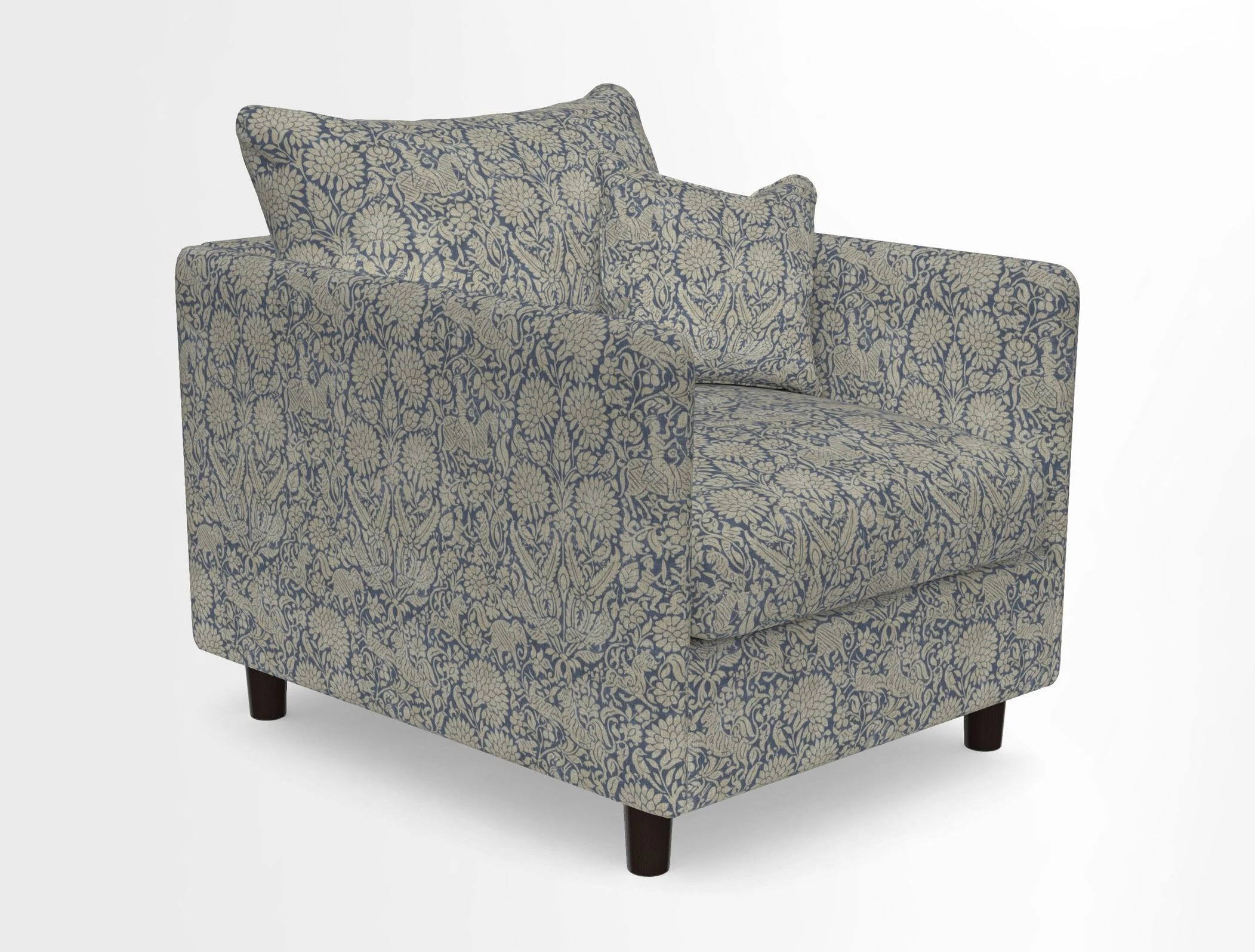 Madehurst Chair in Two Tone Plain Biscuit. Loose cover option available