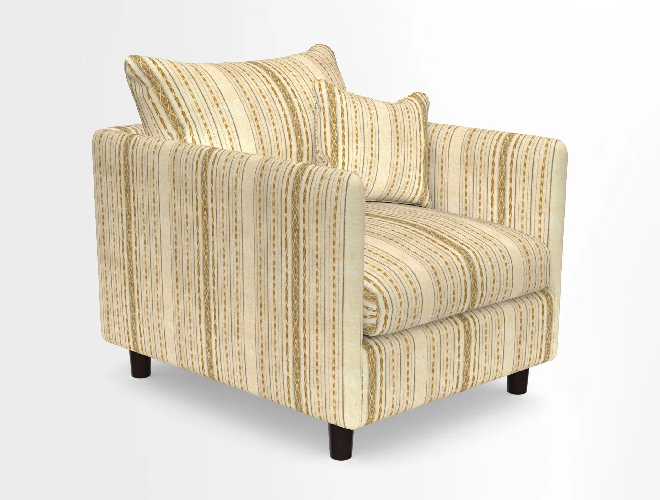 Madehurst Chair in Two Tone Plain Biscuit. Loose cover option available