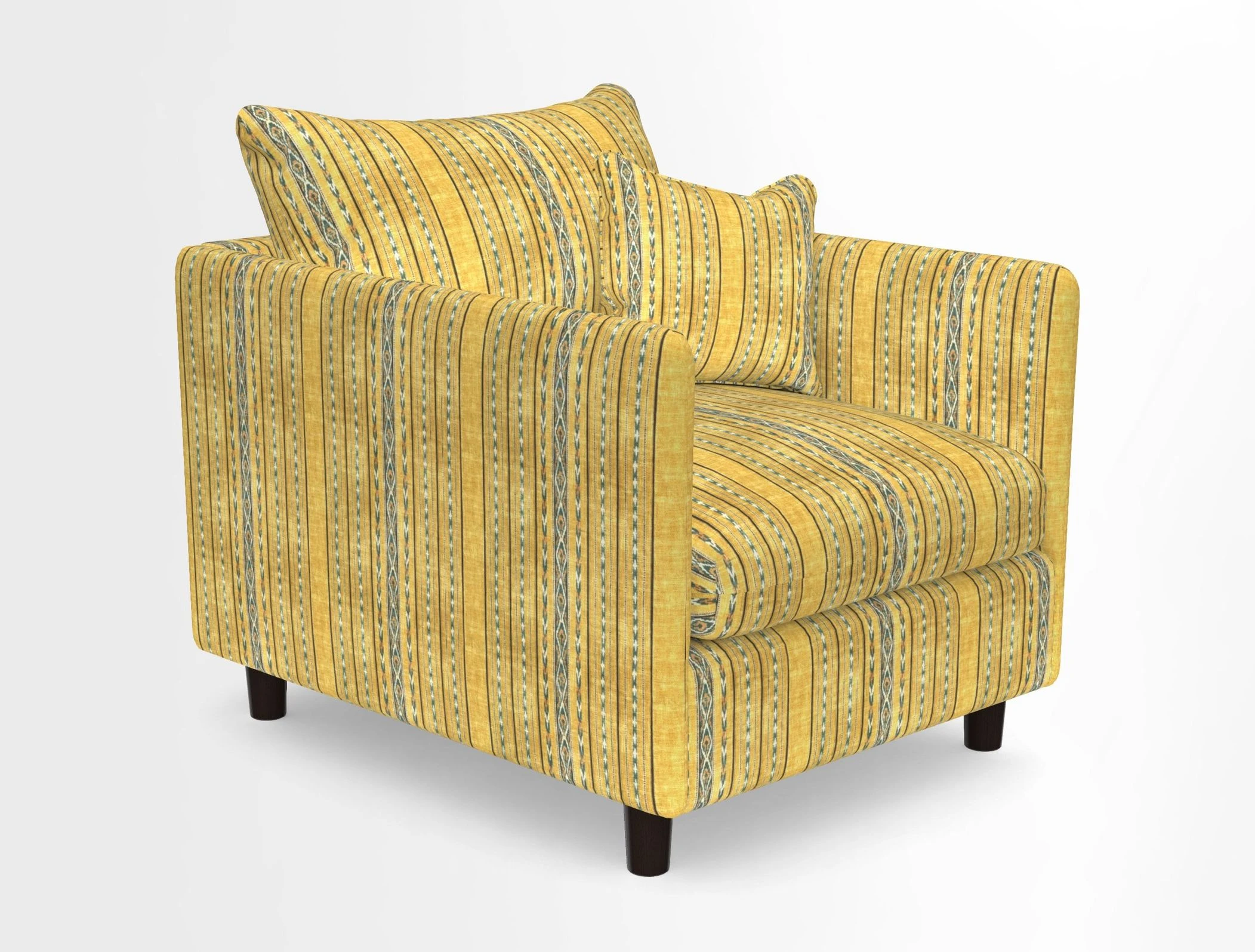 Madehurst Chair in Two Tone Plain Biscuit. Loose cover option available