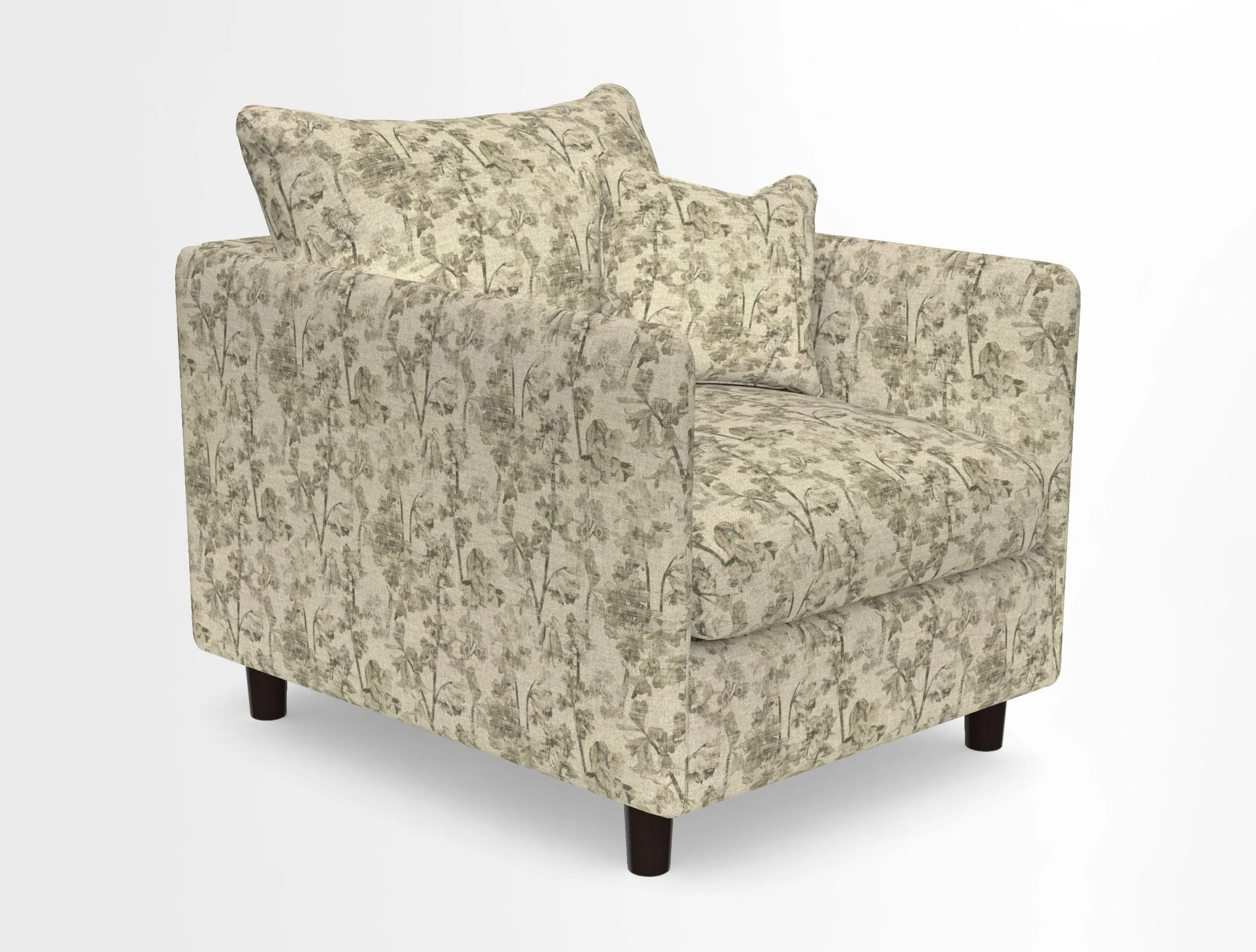 Madehurst Chair in Two Tone Plain Biscuit. Loose cover option available