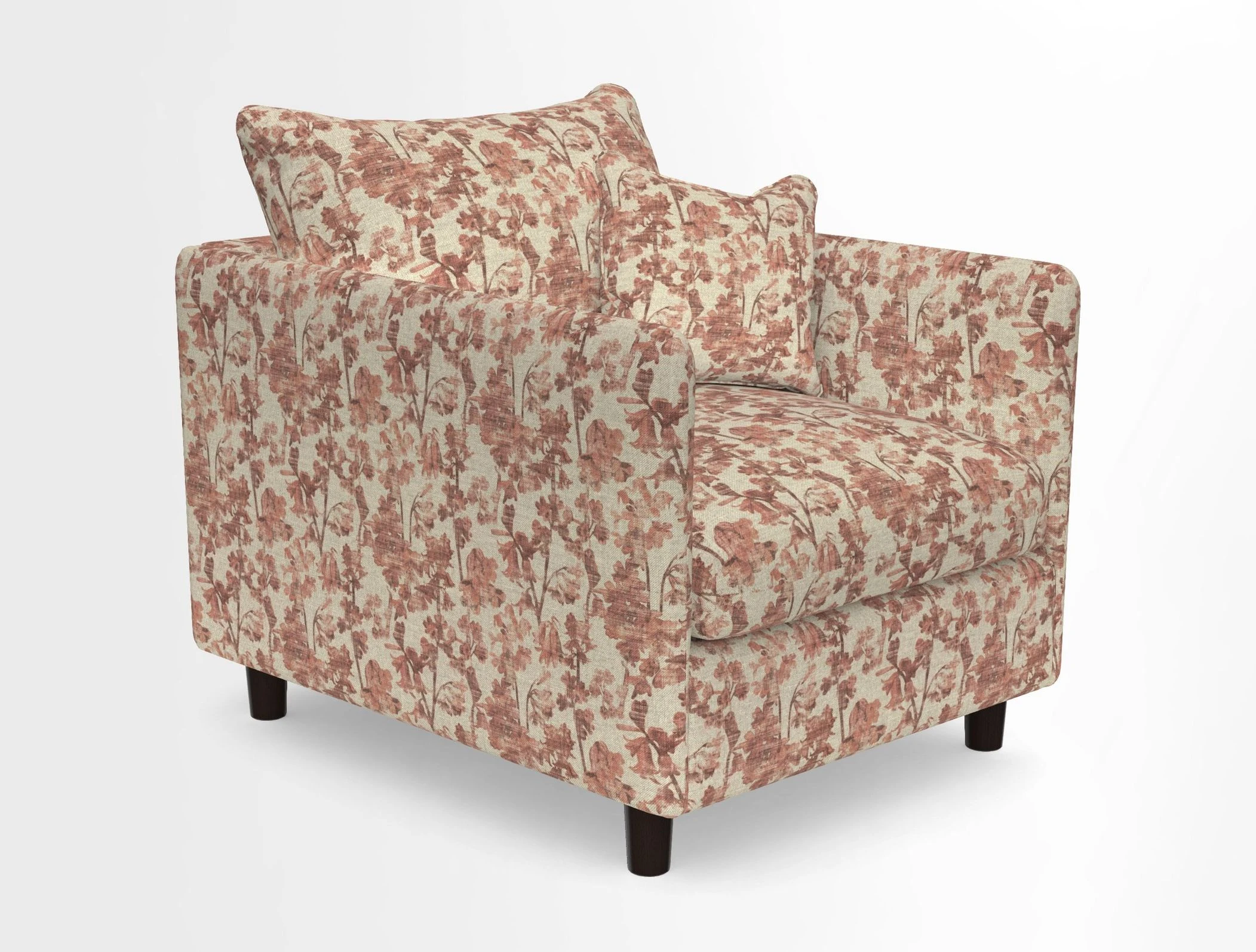 Madehurst Chair in Two Tone Plain Biscuit. Loose cover option available