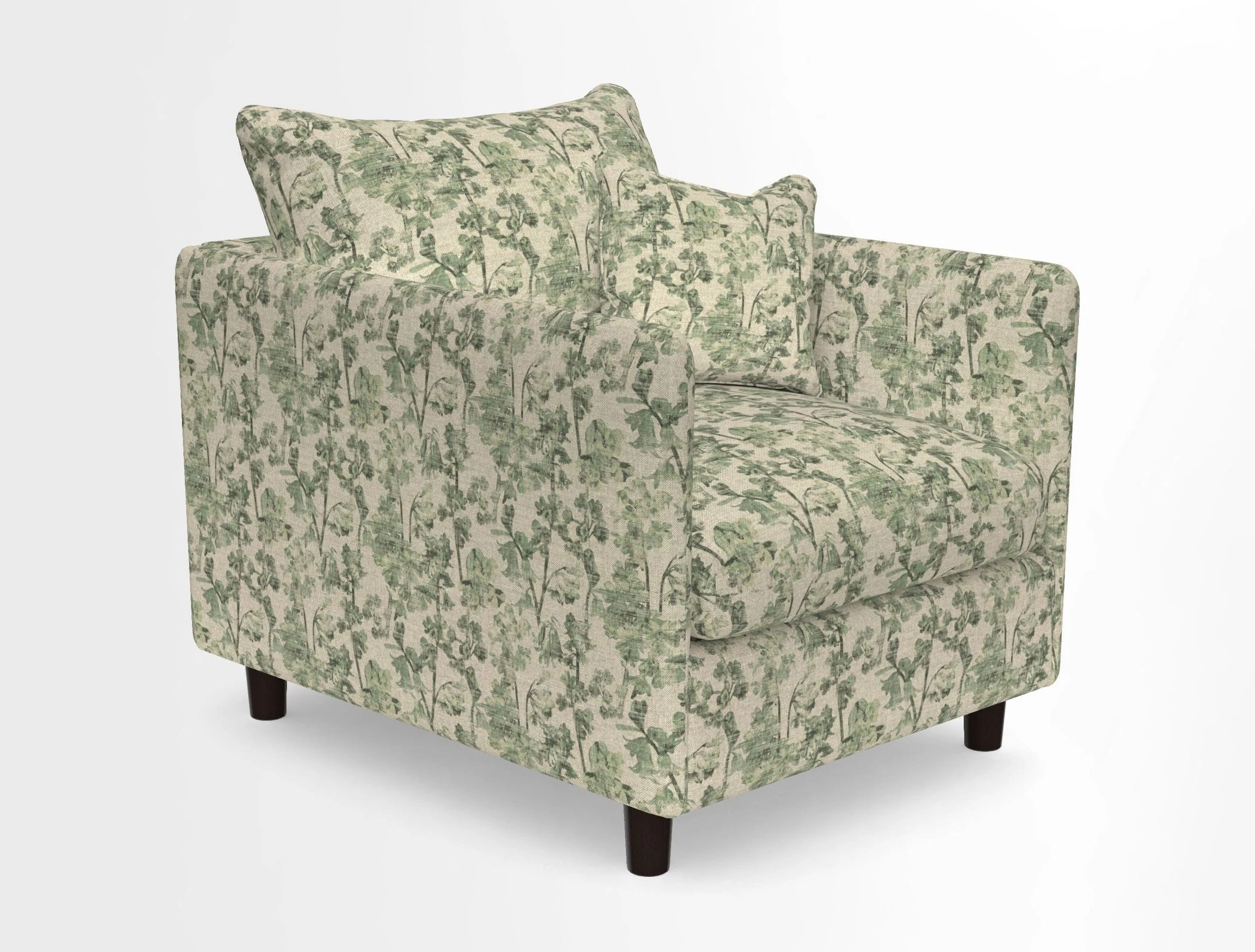 Madehurst Chair in Two Tone Plain Biscuit. Loose cover option available