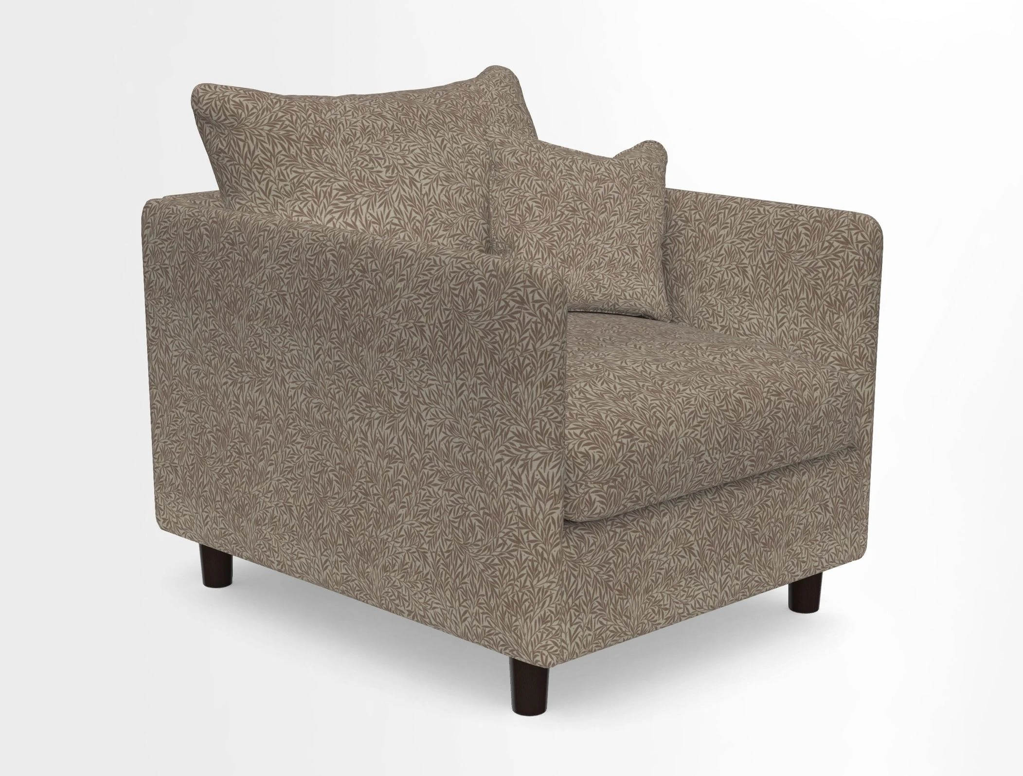 Madehurst Chair in Two Tone Plain Biscuit. Loose cover option available