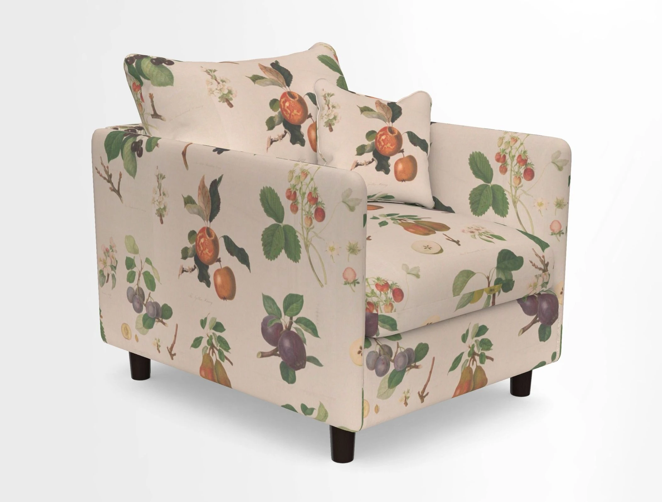 Madehurst Chair in Two Tone Plain Biscuit. Loose cover option available