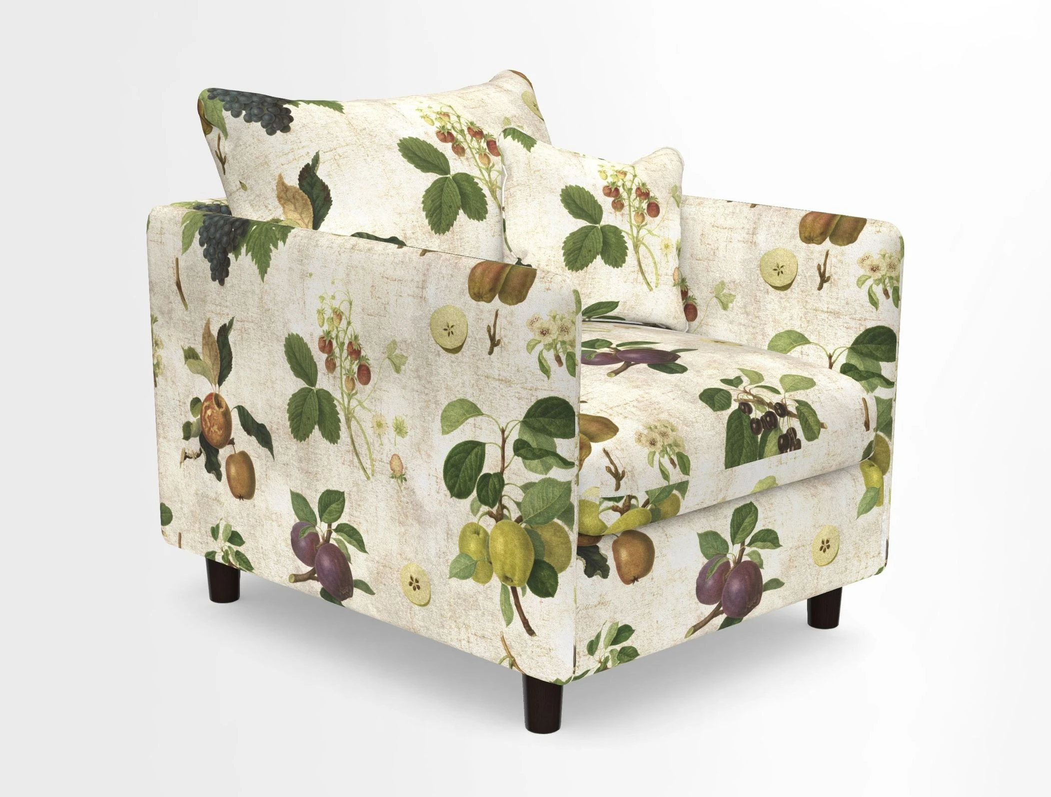 Madehurst Chair in Two Tone Plain Biscuit. Loose cover option available