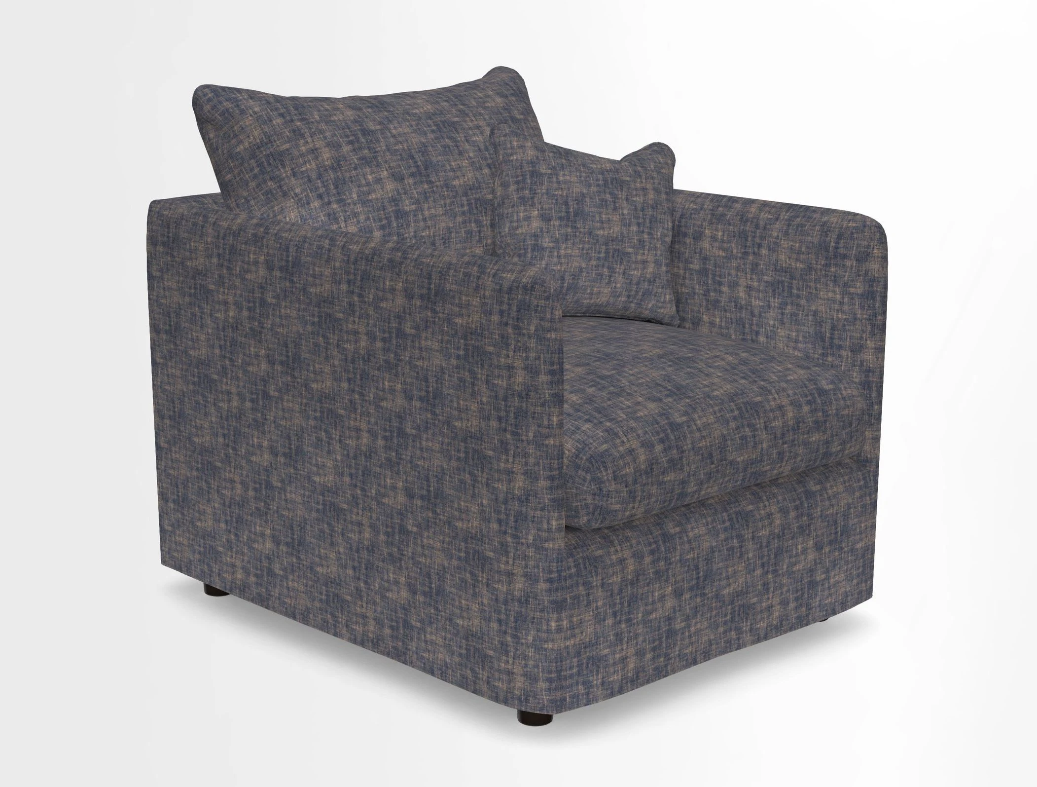 Madehurst Chair in Two Tone Plain Biscuit. Loose cover option available