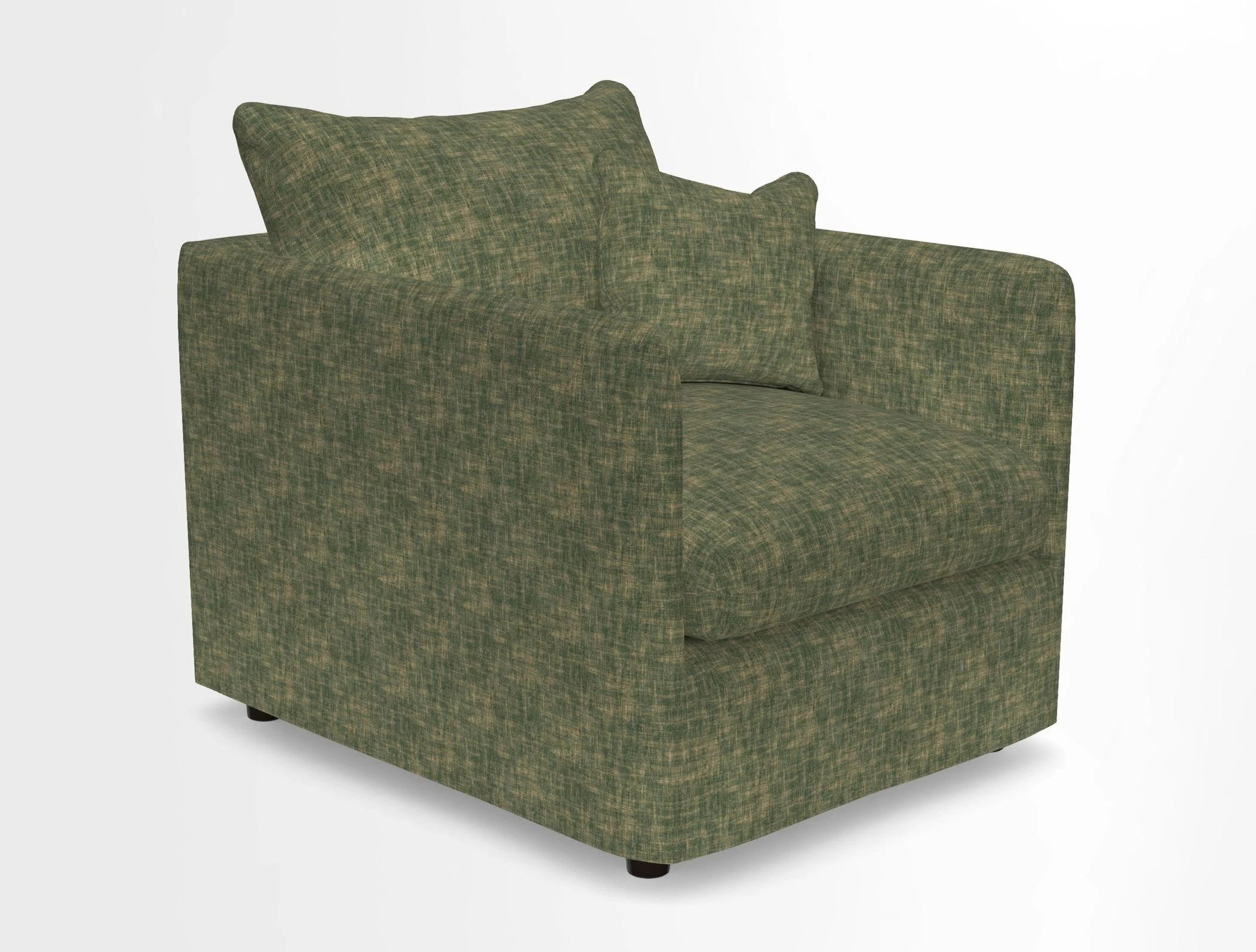 Madehurst Chair in Two Tone Plain Biscuit. Loose cover option available