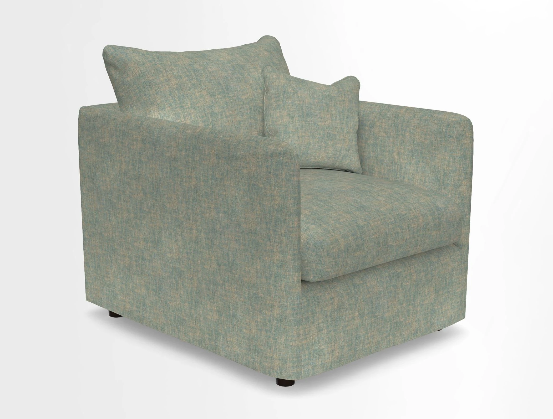 Madehurst Chair in Two Tone Plain Biscuit. Loose cover option available