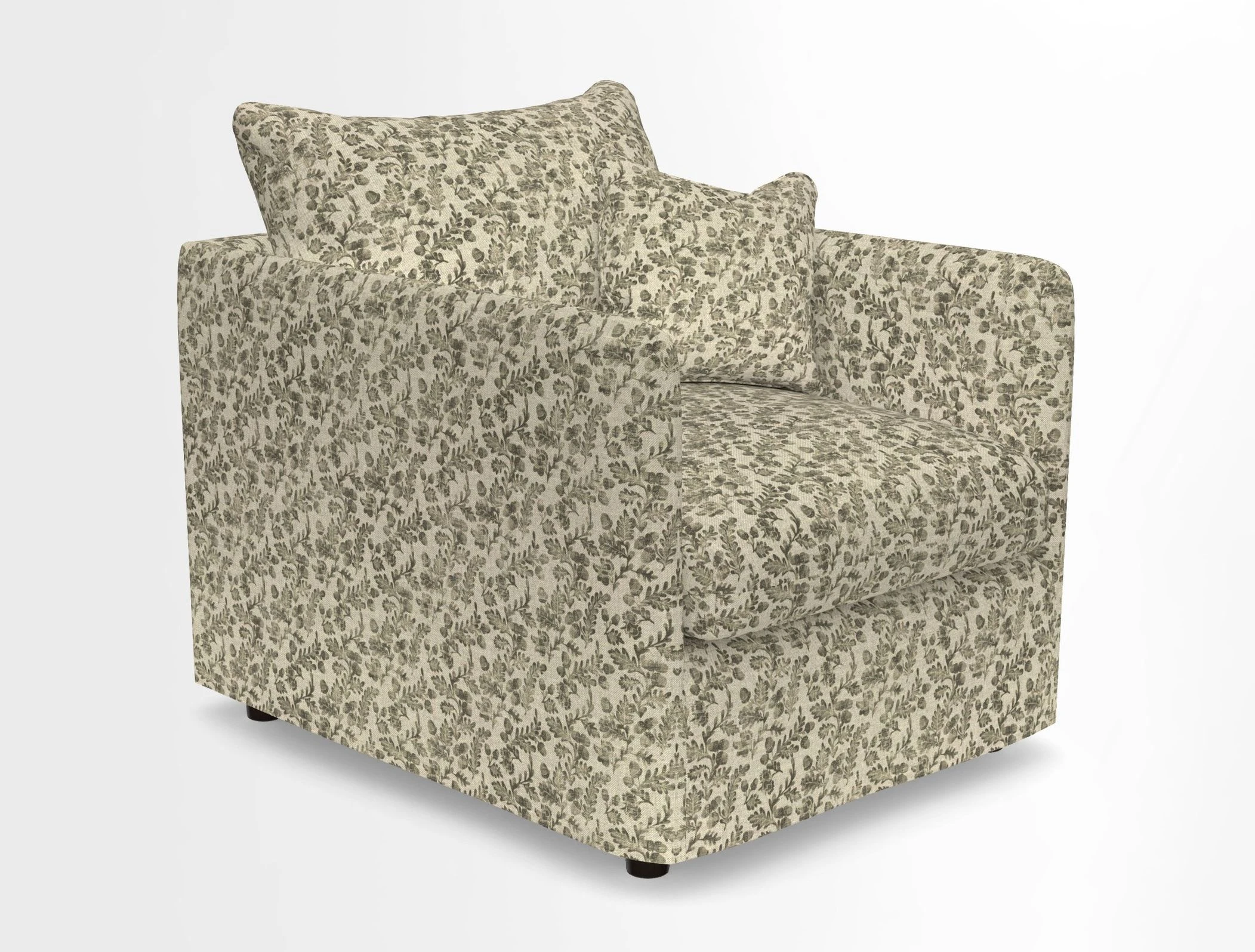 Madehurst Chair in Two Tone Plain Biscuit. Loose cover option available