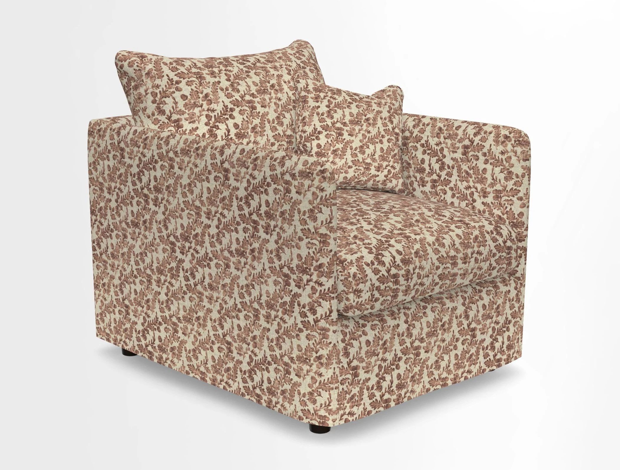 Madehurst Chair in Two Tone Plain Biscuit. Loose cover option available