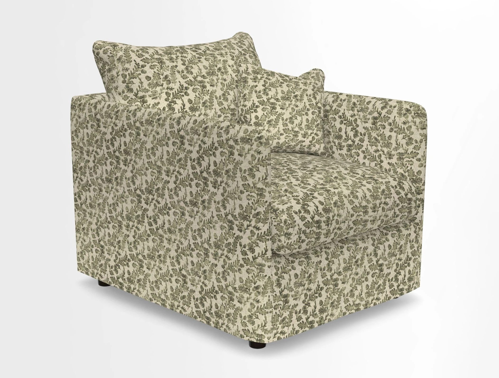 Madehurst Chair in Two Tone Plain Biscuit. Loose cover option available