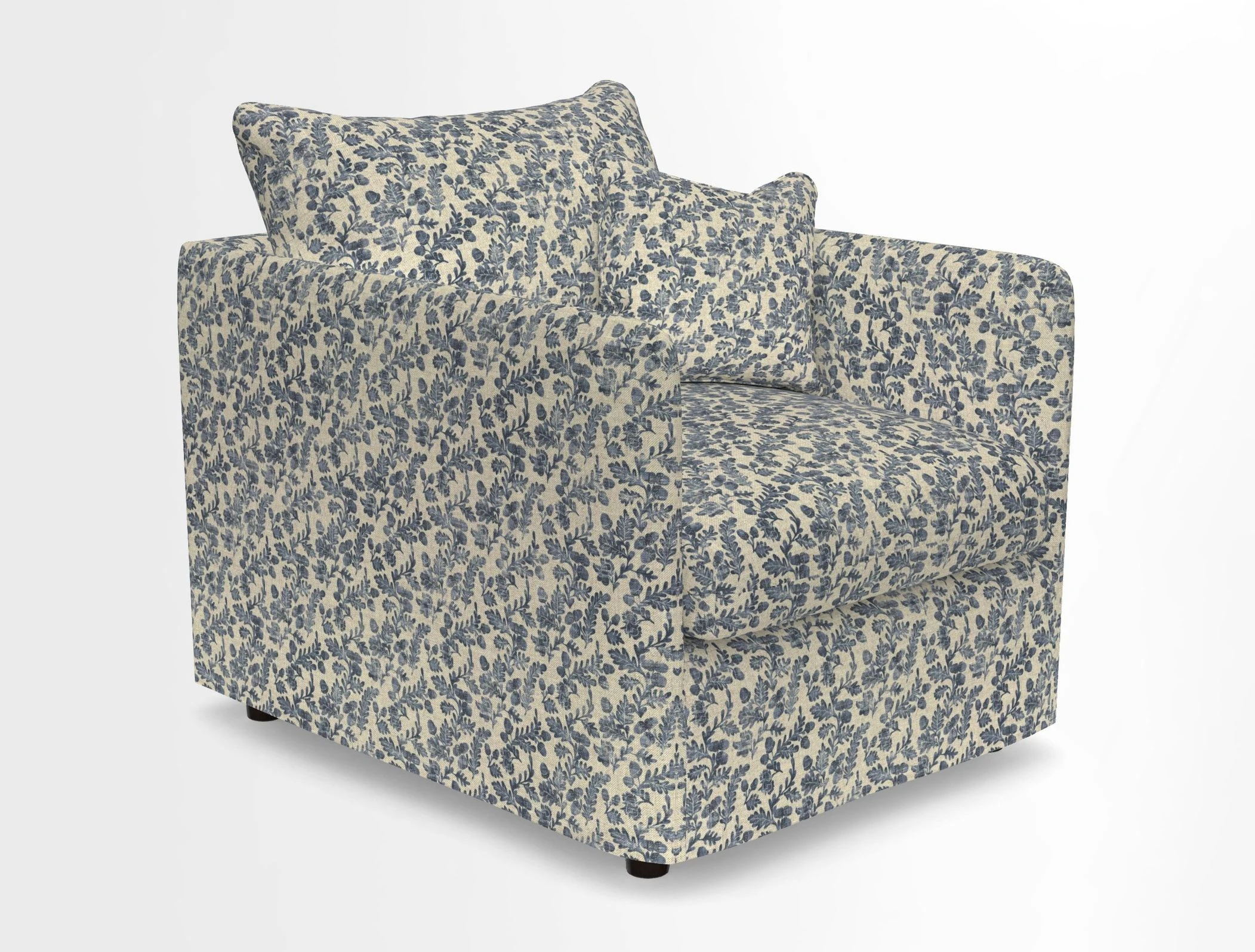 Madehurst Chair in Two Tone Plain Biscuit. Loose cover option available