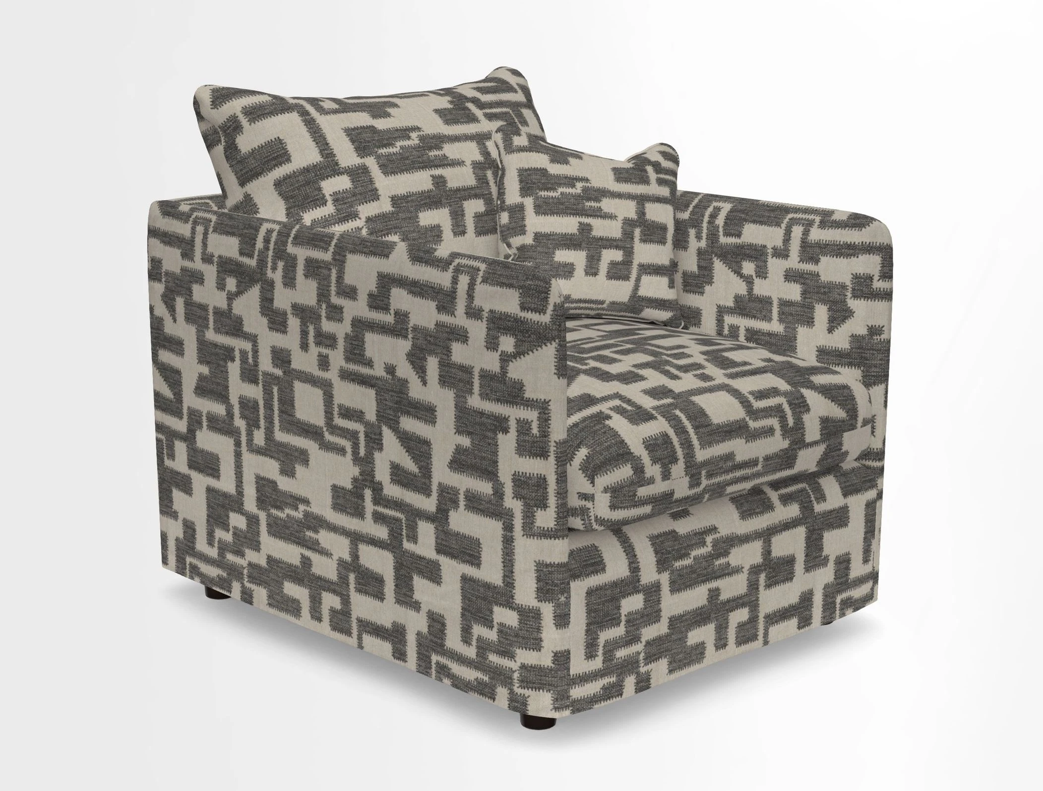 Madehurst Chair in Two Tone Plain Biscuit. Loose cover option available