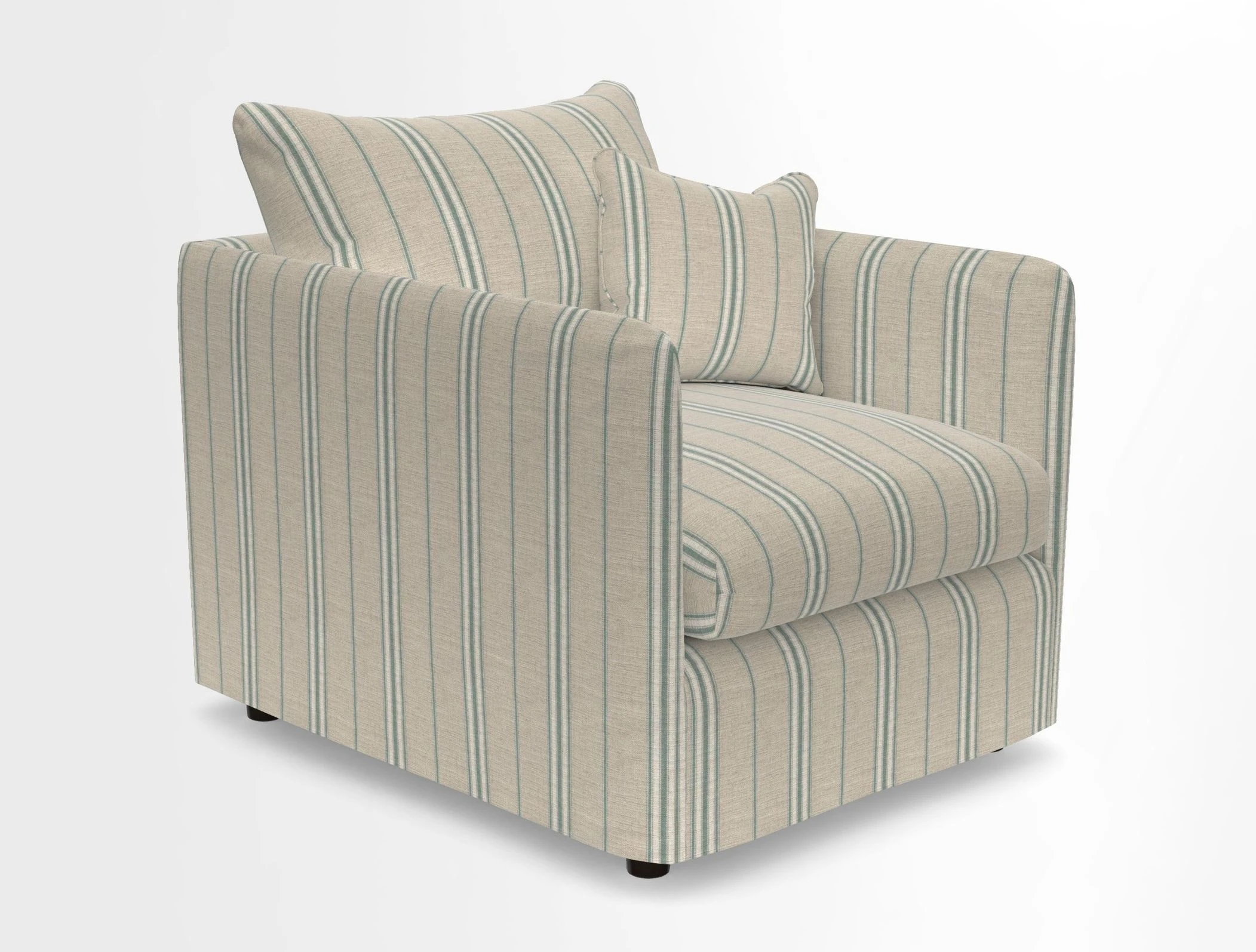Madehurst Chair in Two Tone Plain Biscuit. Loose cover option available