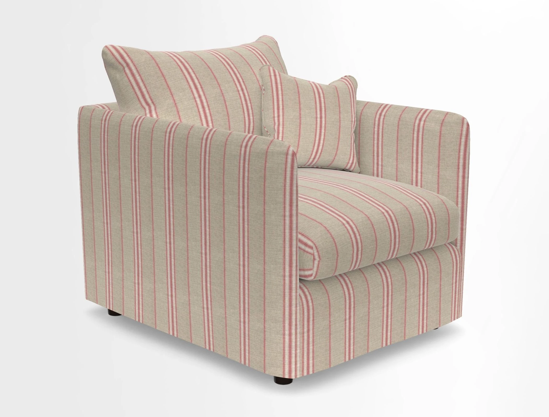 Madehurst Chair in Two Tone Plain Biscuit. Loose cover option available
