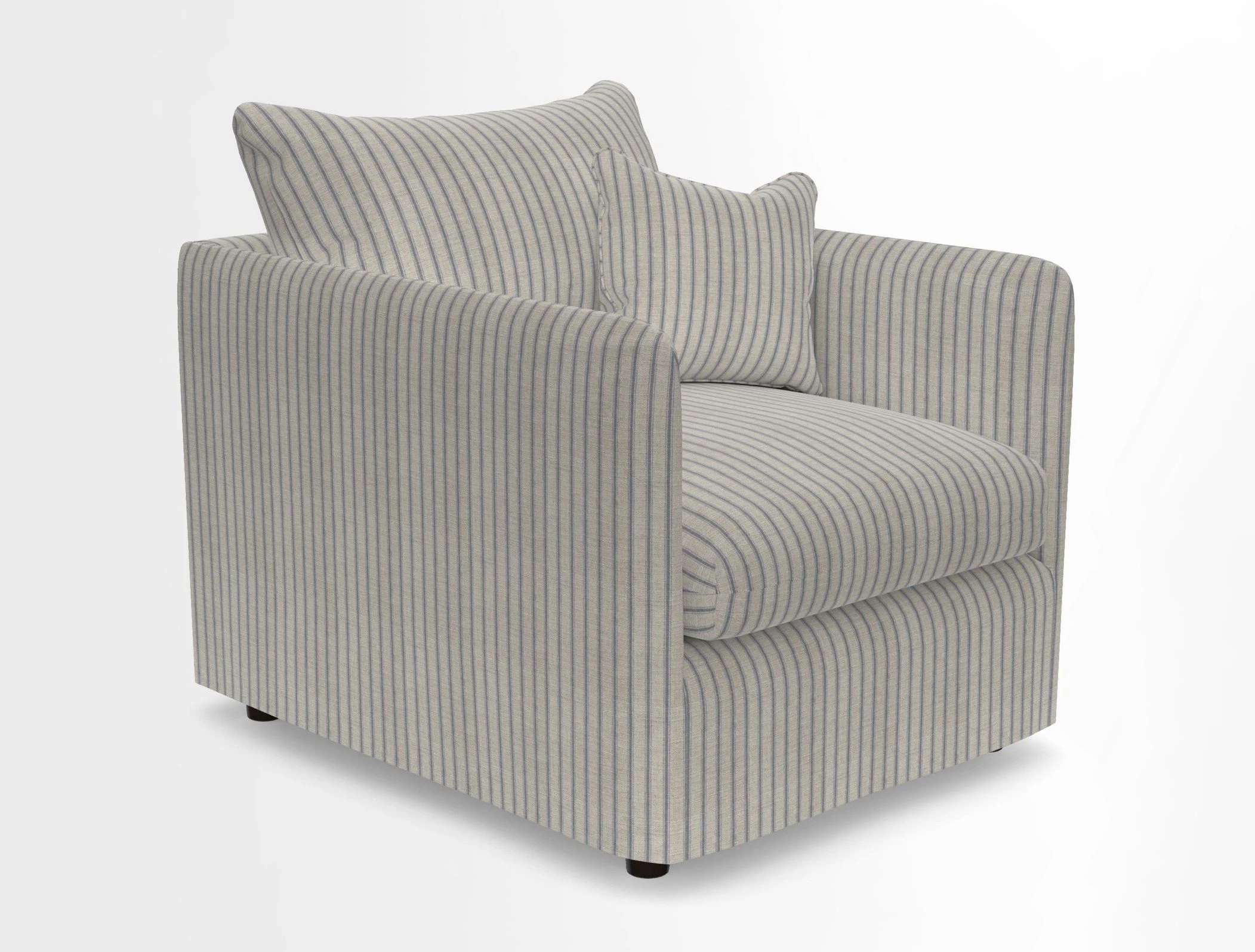 Madehurst Chair in Two Tone Plain Biscuit. Loose cover option available