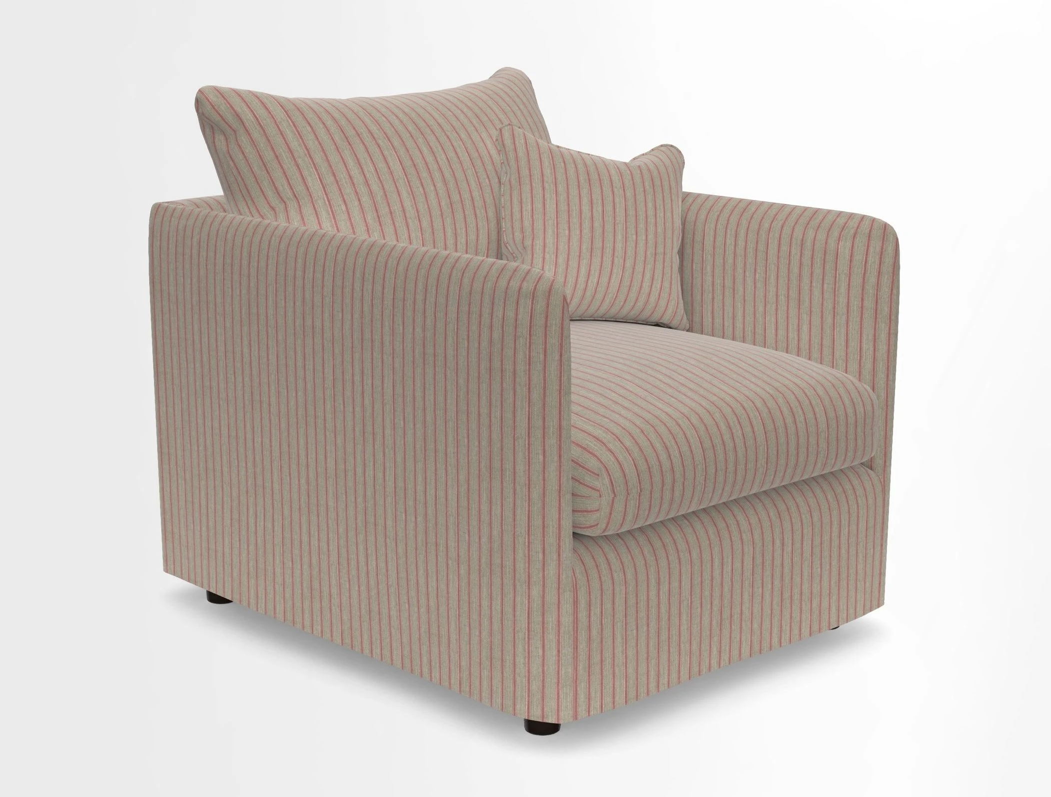 Madehurst Chair in Two Tone Plain Biscuit. Loose cover option available