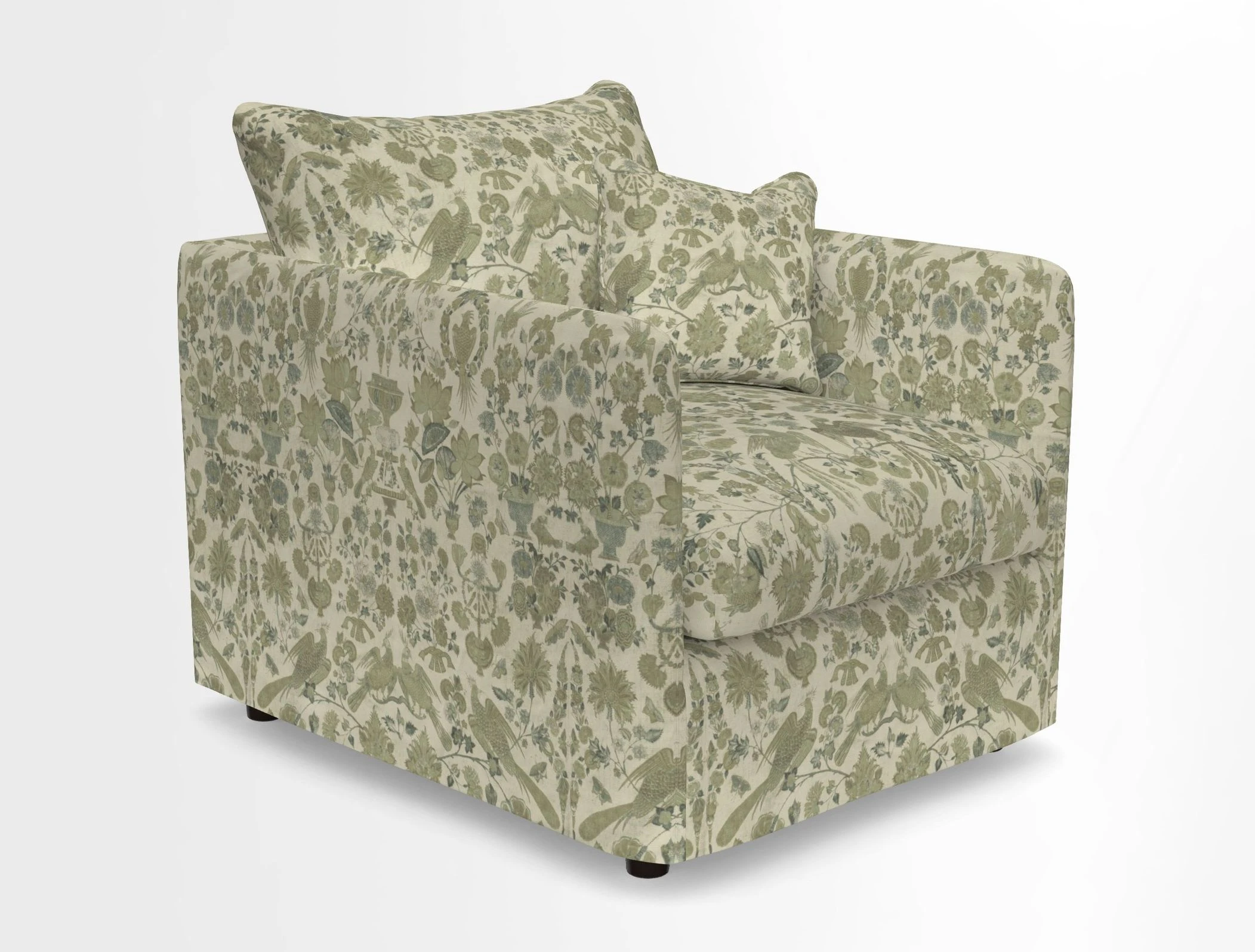 Madehurst Chair in Two Tone Plain Biscuit. Loose cover option available