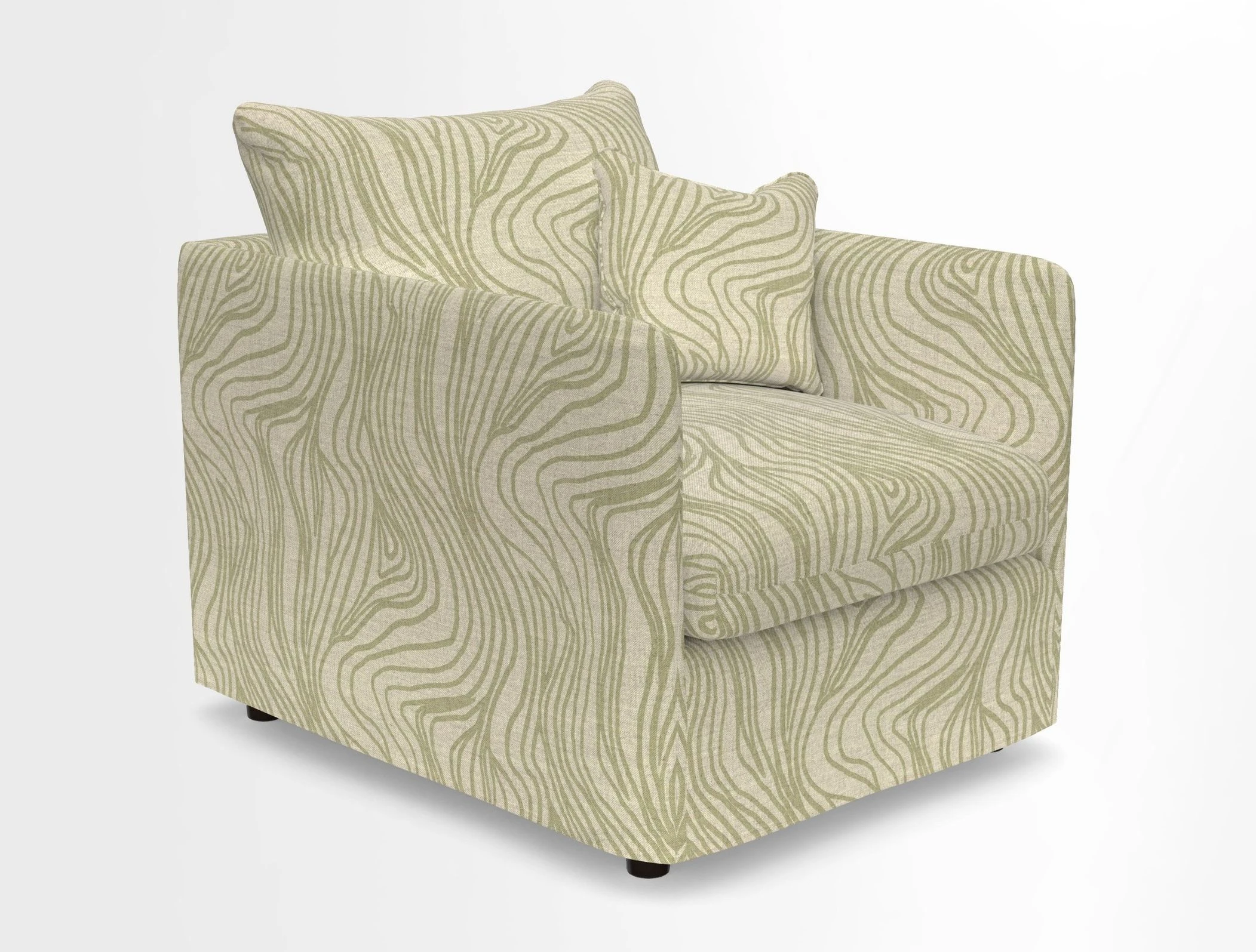 Madehurst Chair in Two Tone Plain Biscuit. Loose cover option available