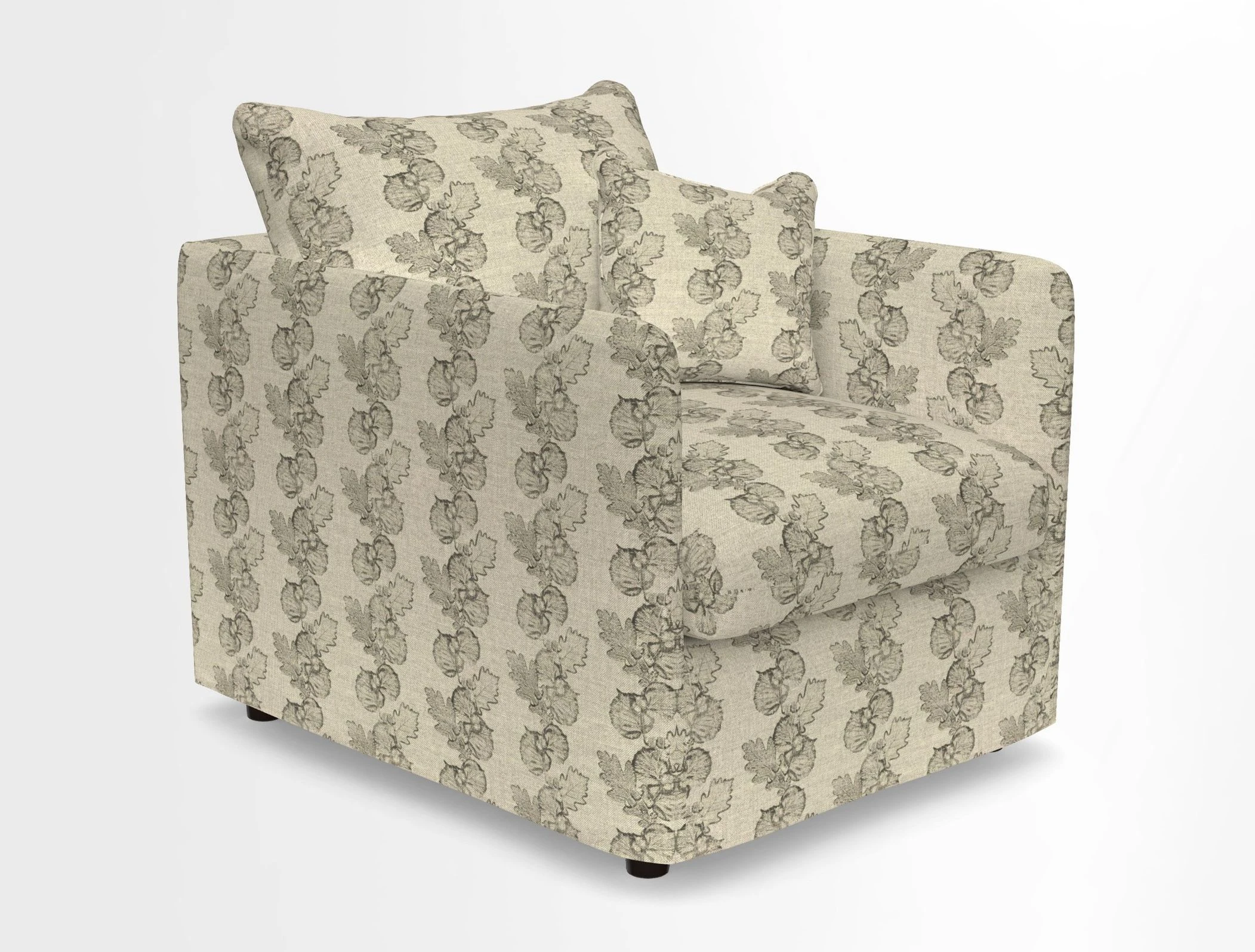 Madehurst Chair in Two Tone Plain Biscuit. Loose cover option available