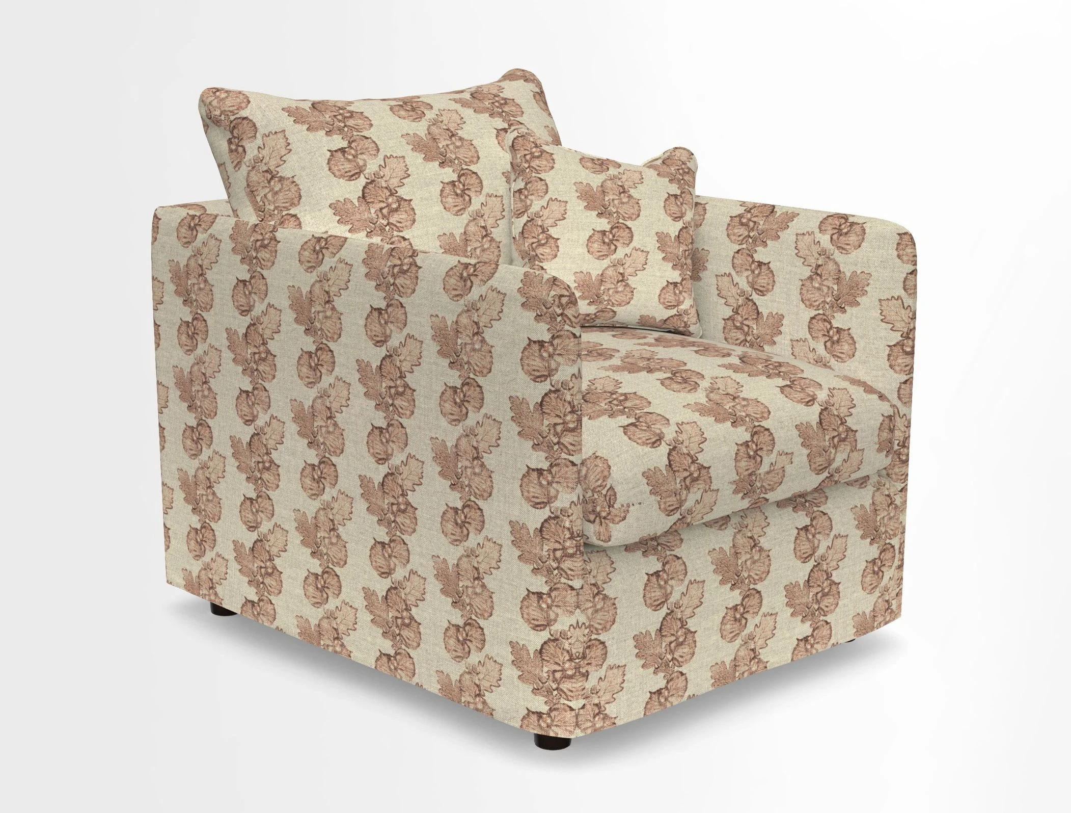 Madehurst Chair in Two Tone Plain Biscuit. Loose cover option available