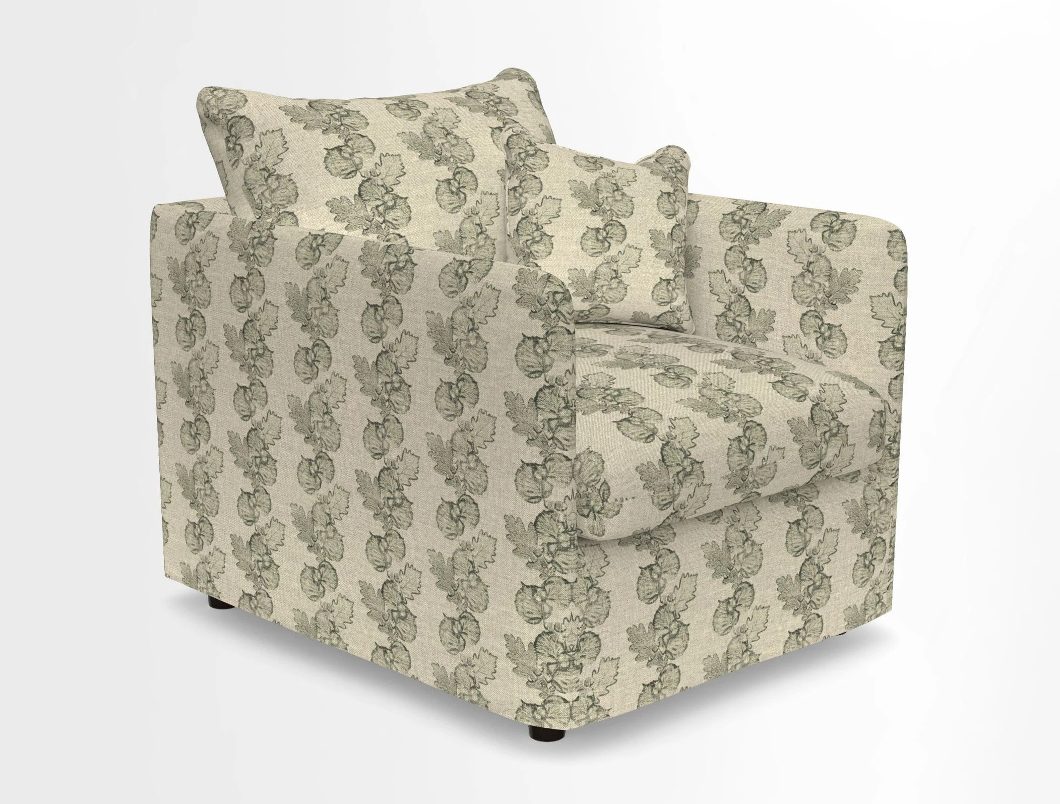 Madehurst Chair in Two Tone Plain Biscuit. Loose cover option available