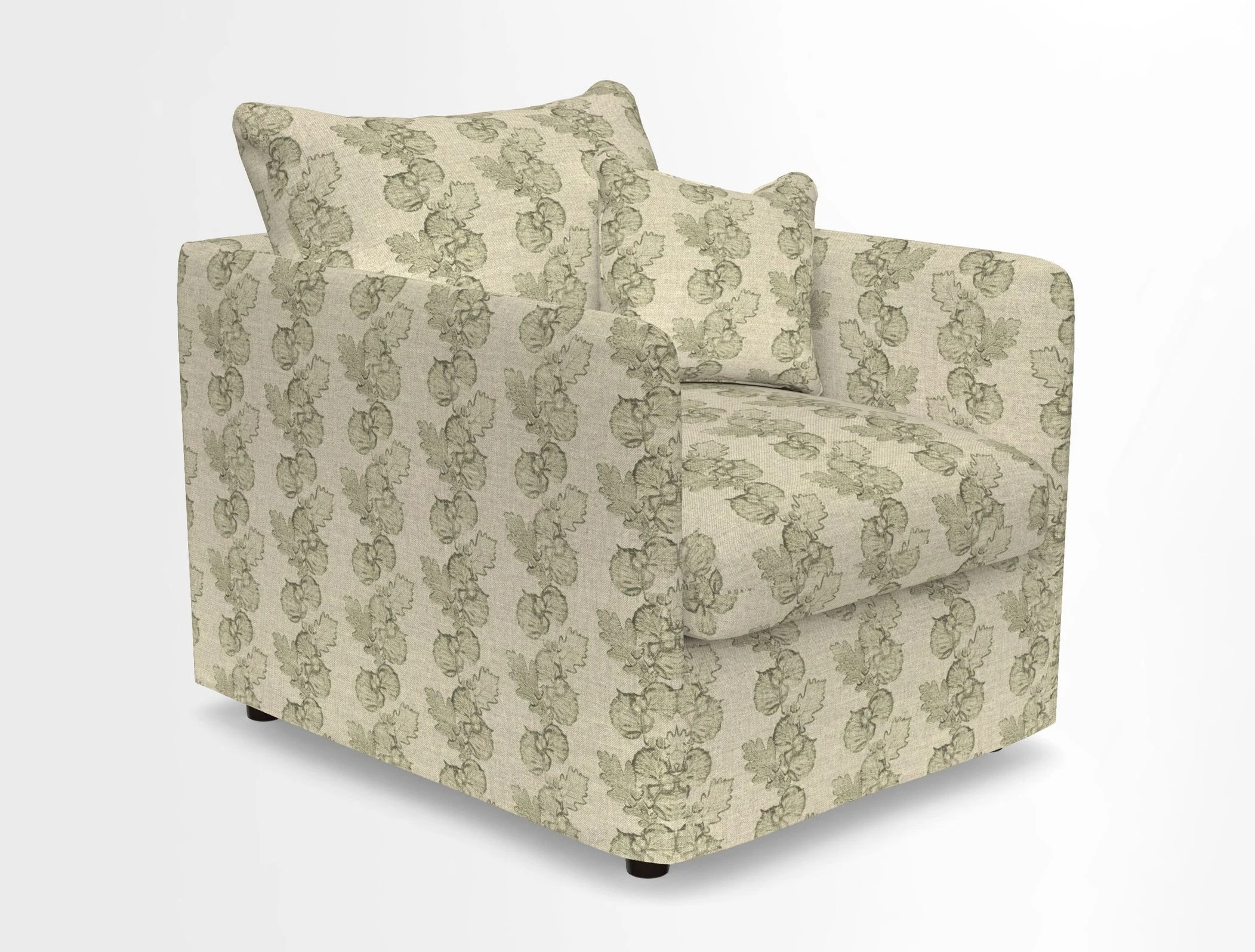 Madehurst Chair in Two Tone Plain Biscuit. Loose cover option available
