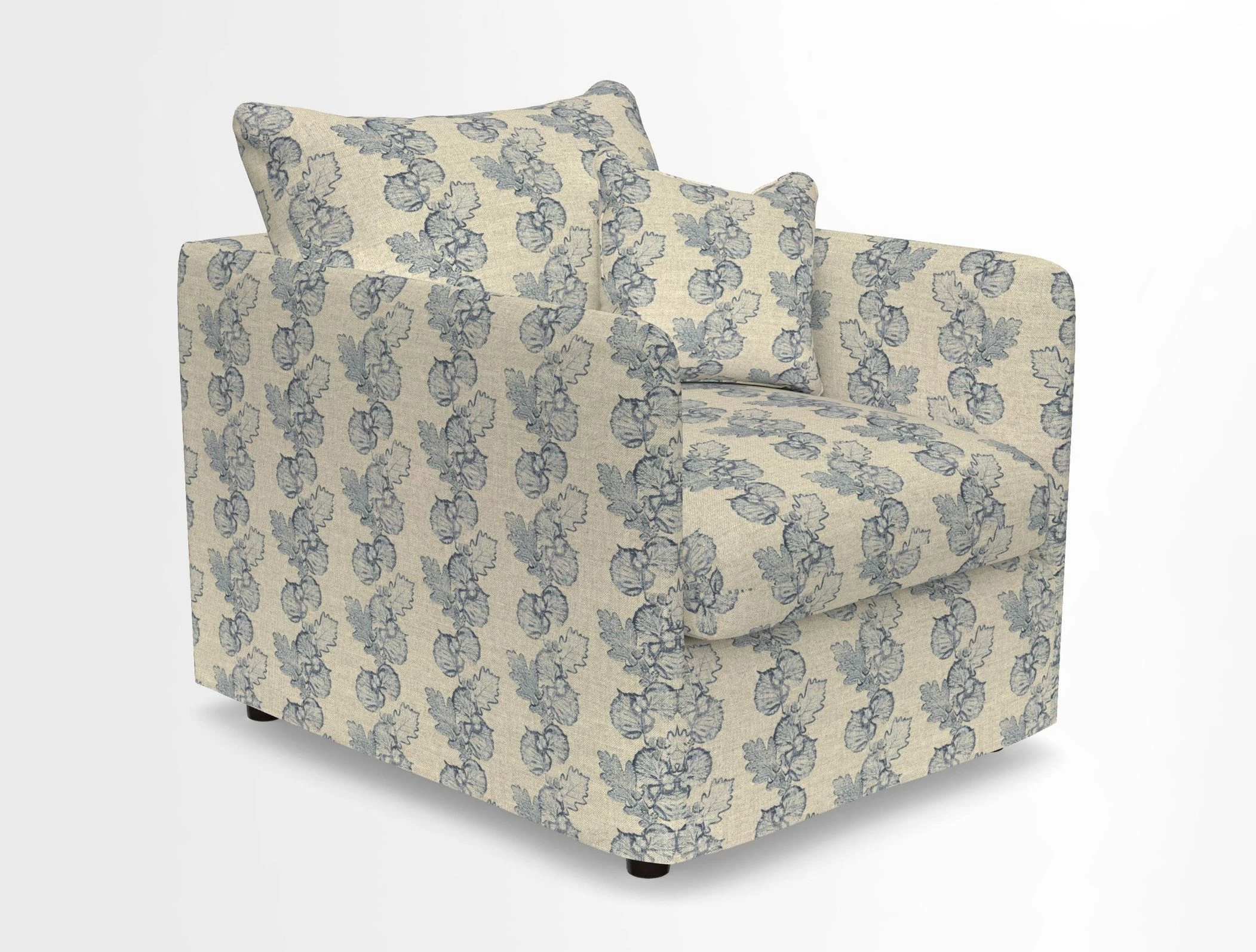 Madehurst Chair in Two Tone Plain Biscuit. Loose cover option available