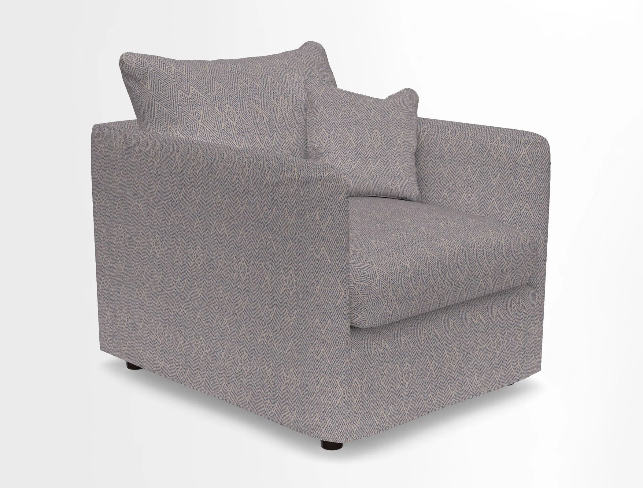 Madehurst Chair in Two Tone Plain Biscuit. Loose cover option available