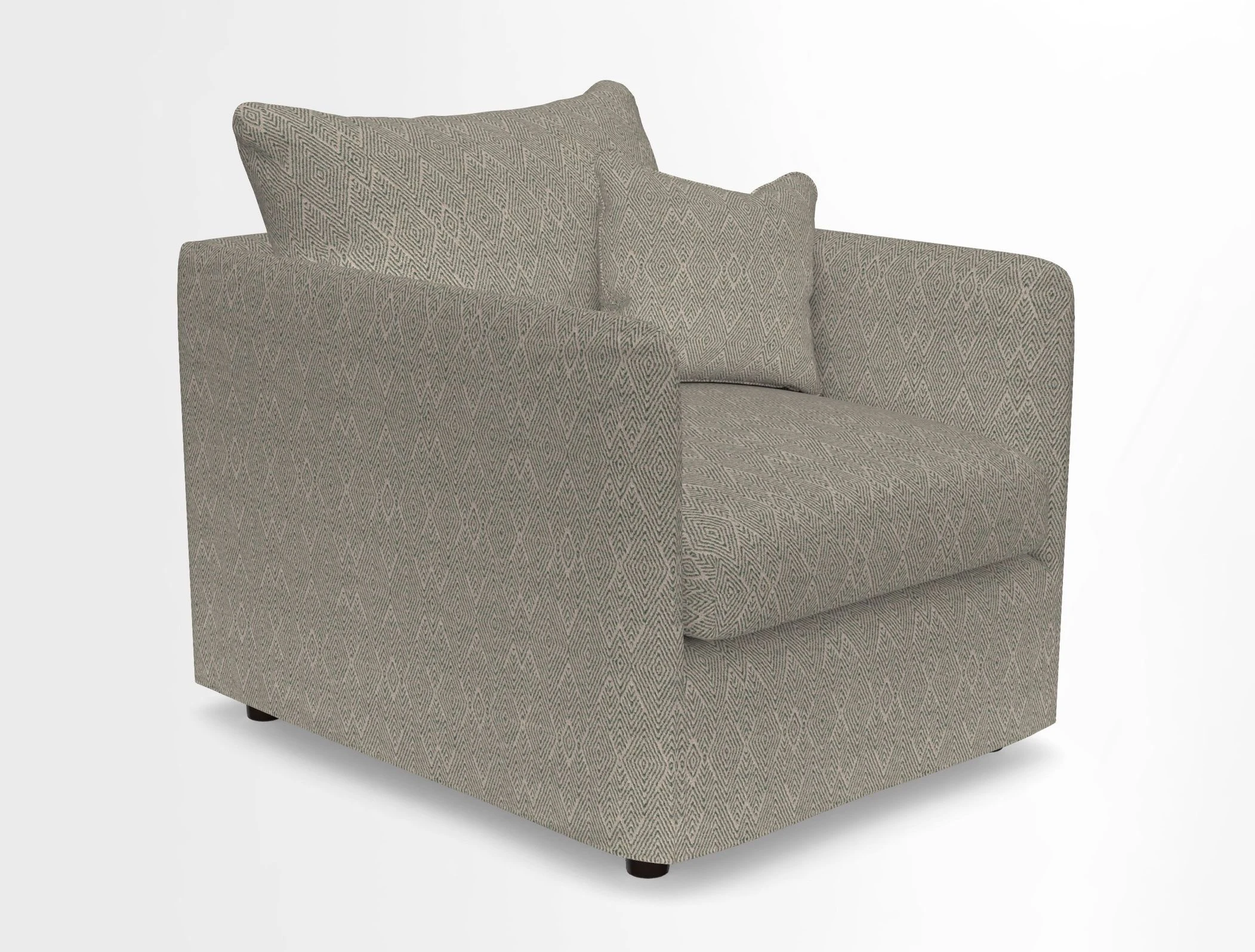 Madehurst Chair in Two Tone Plain Biscuit. Loose cover option available