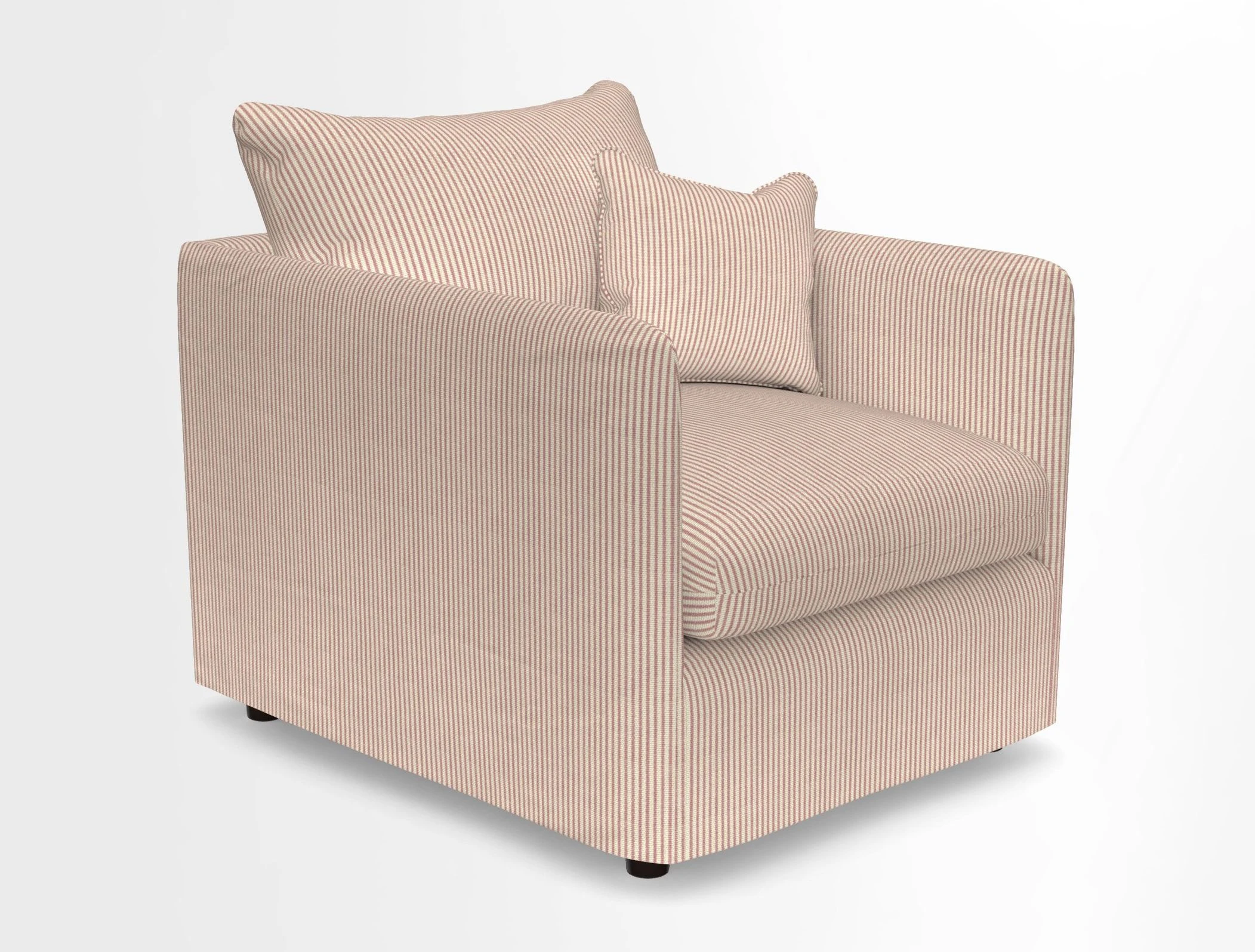 Madehurst Chair in Two Tone Plain Biscuit. Loose cover option available