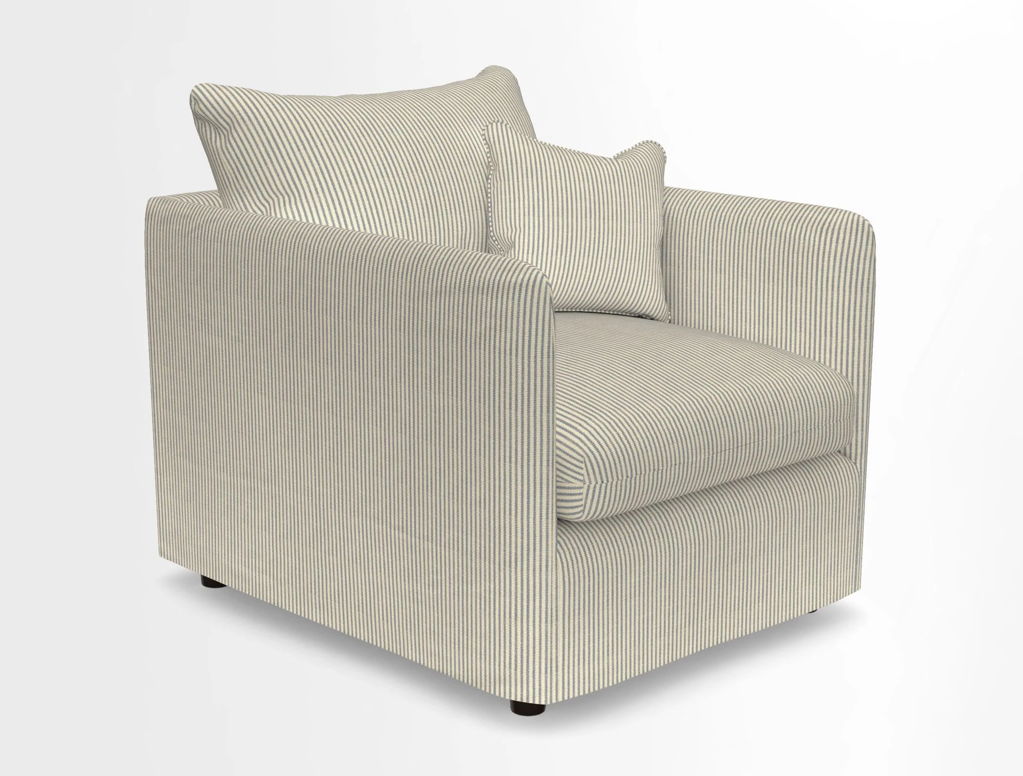 Madehurst Chair in Two Tone Plain Biscuit. Loose cover option available