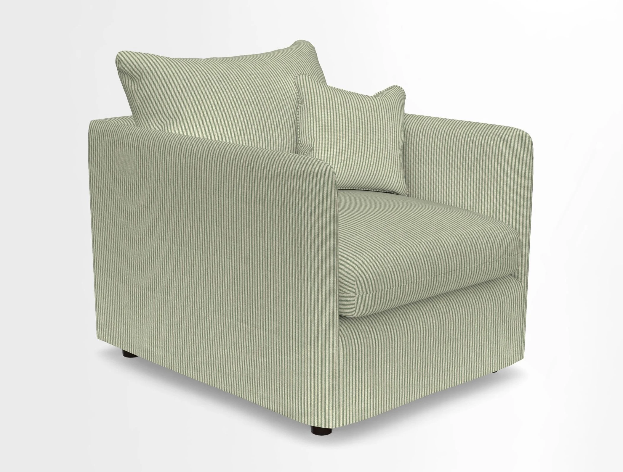 Madehurst Chair in Two Tone Plain Biscuit. Loose cover option available