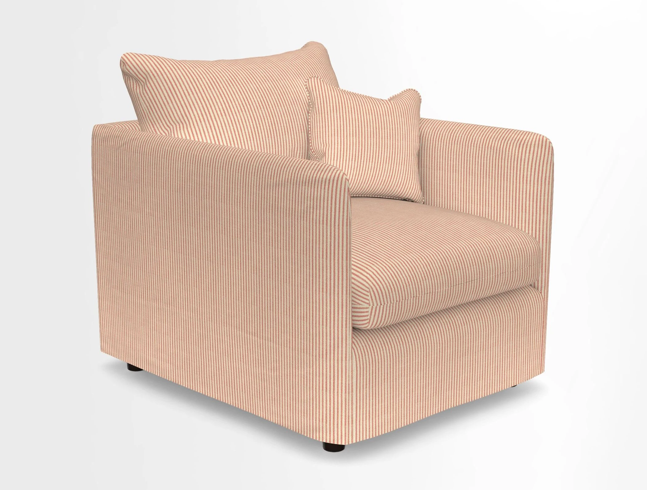 Madehurst Chair in Two Tone Plain Biscuit. Loose cover option available