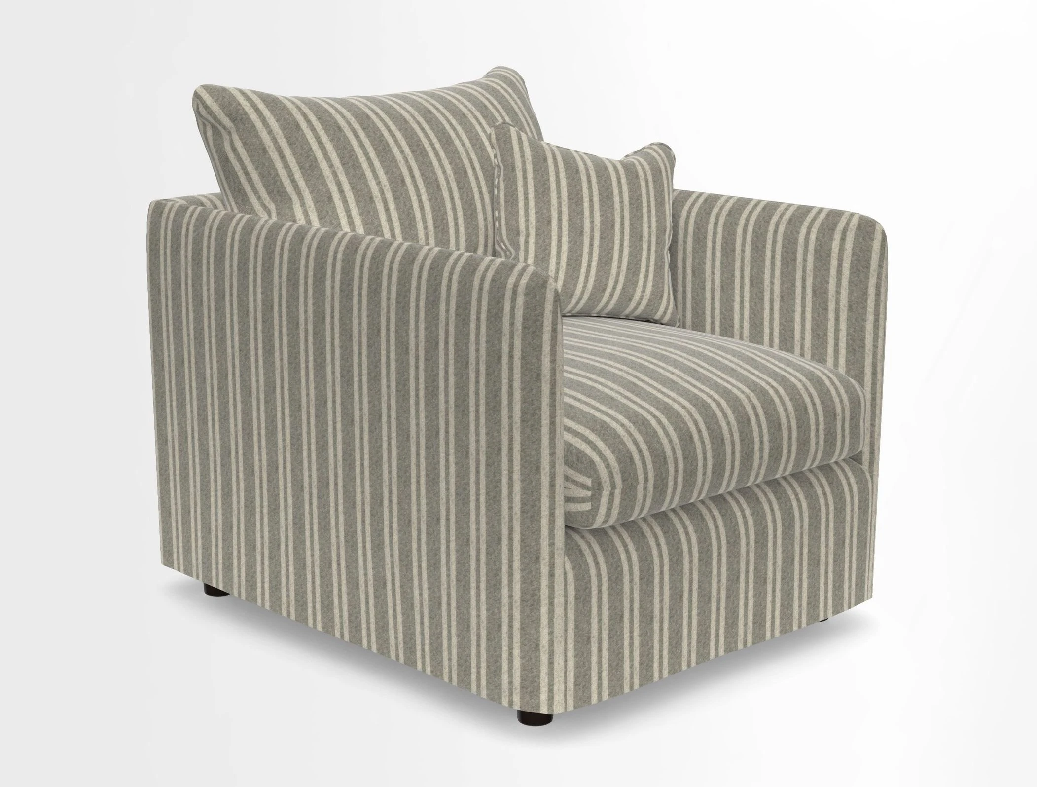 Madehurst Chair in Two Tone Plain Biscuit. Loose cover option available