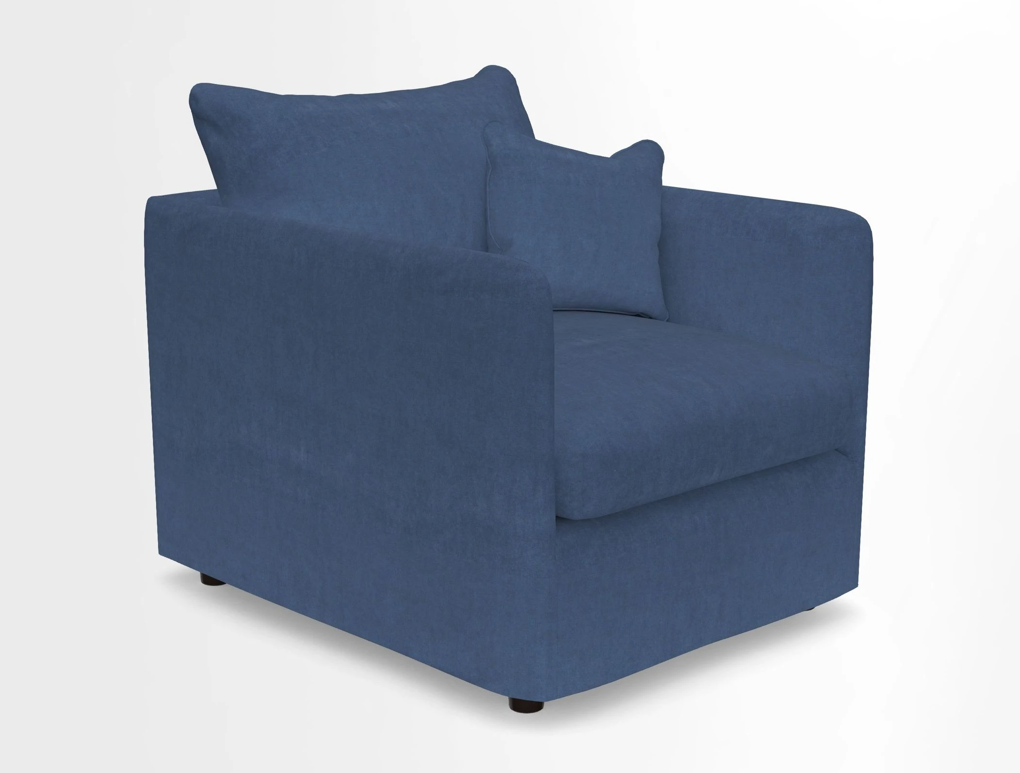 Madehurst Chair in Two Tone Plain Biscuit. Loose cover option available