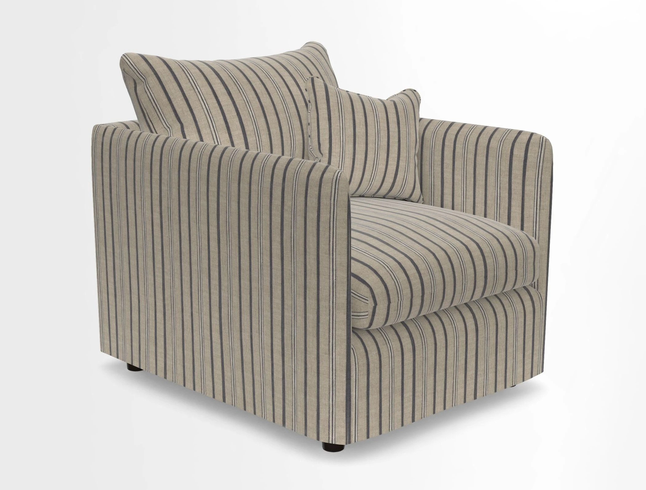 Madehurst Chair in Two Tone Plain Biscuit. Loose cover option available