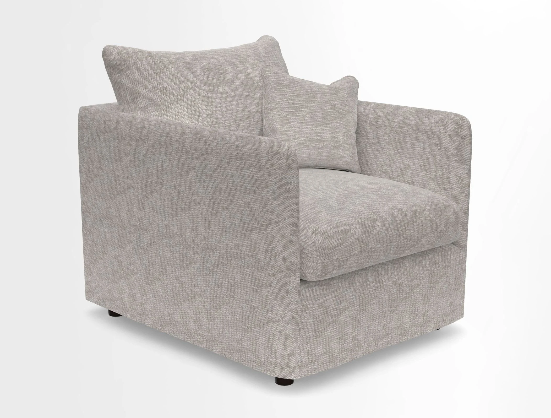 Madehurst Chair in Two Tone Plain Biscuit. Loose cover option available