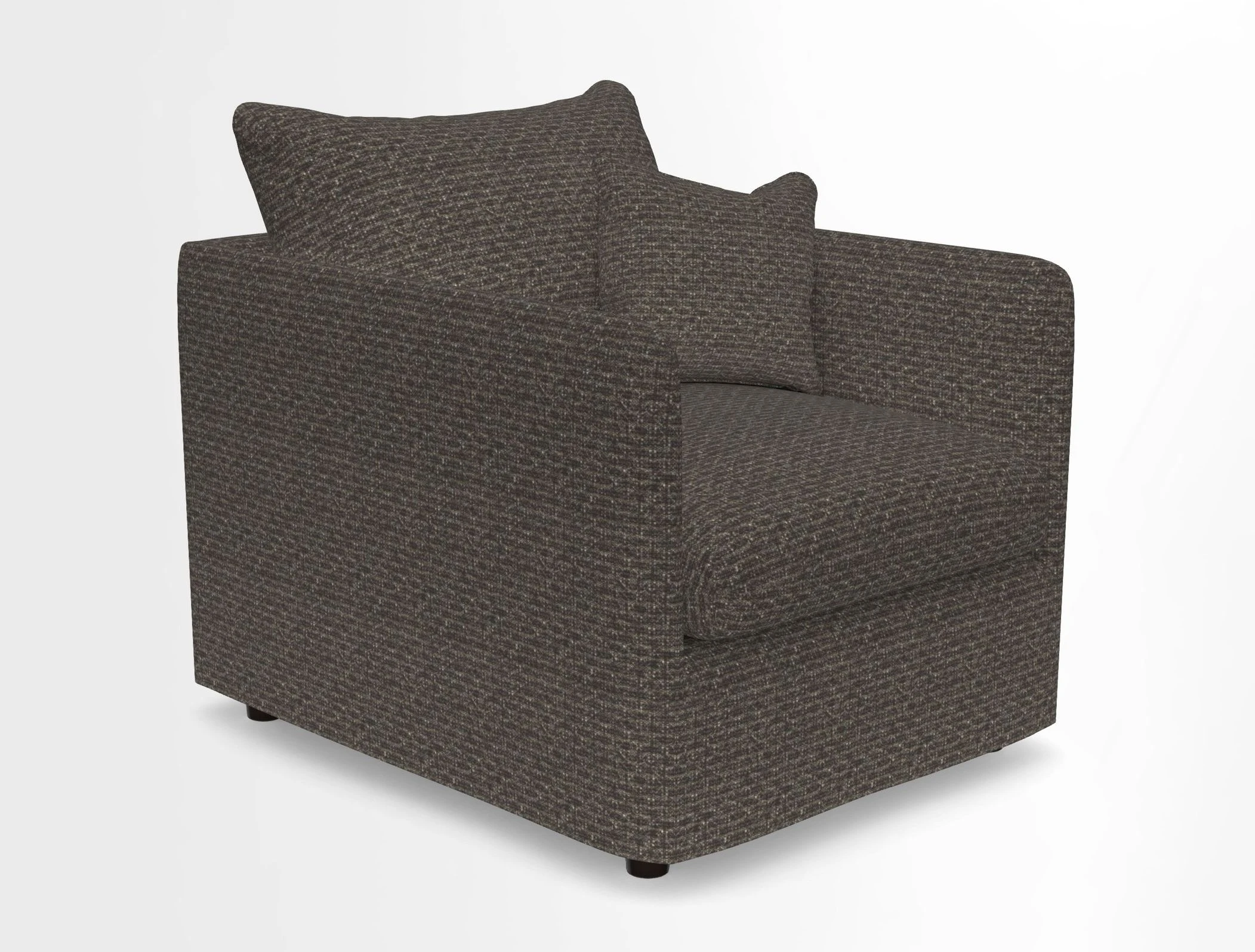 Madehurst Chair in Two Tone Plain Biscuit. Loose cover option available
