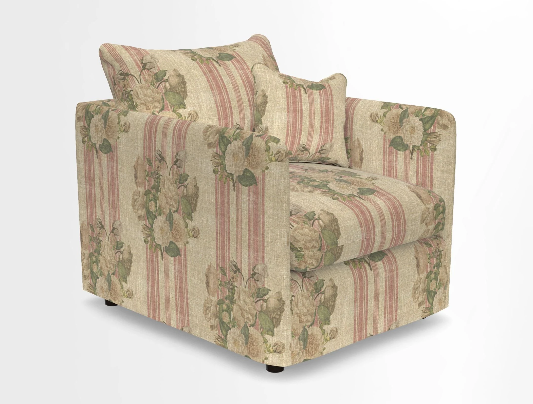 Madehurst Chair in Two Tone Plain Biscuit. Loose cover option available