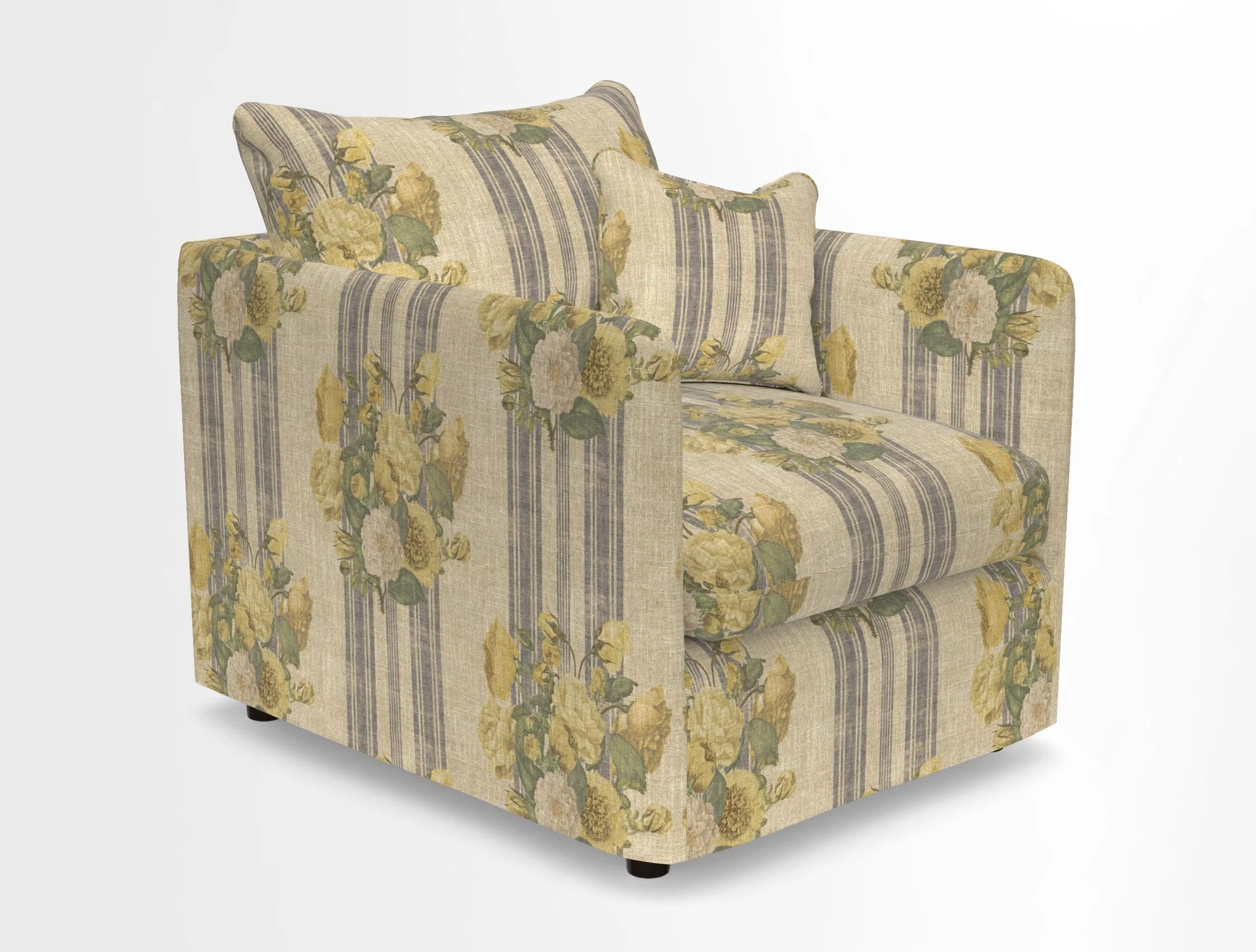 Madehurst Chair in Two Tone Plain Biscuit. Loose cover option available